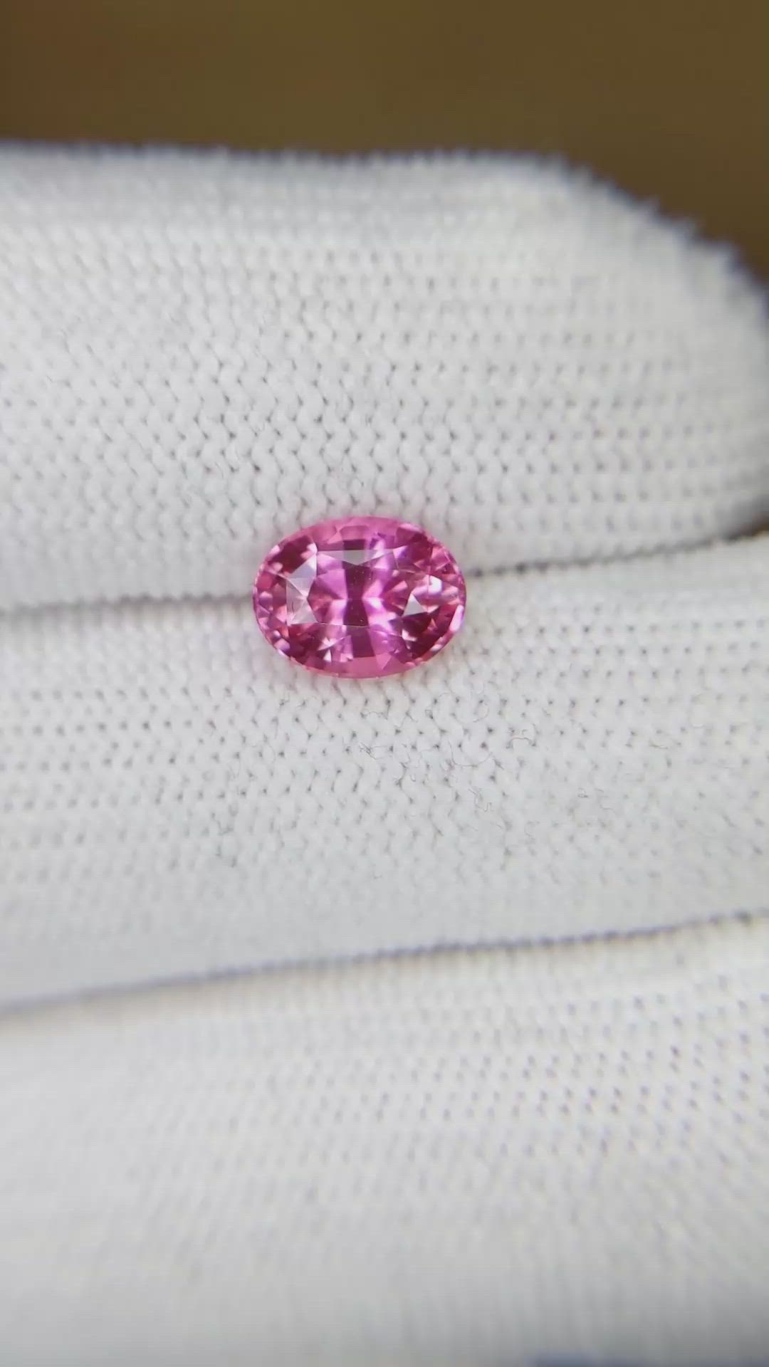 2.10 Ct. Pink Sapphire from Ceylon (Sri Lanka) Size Video
