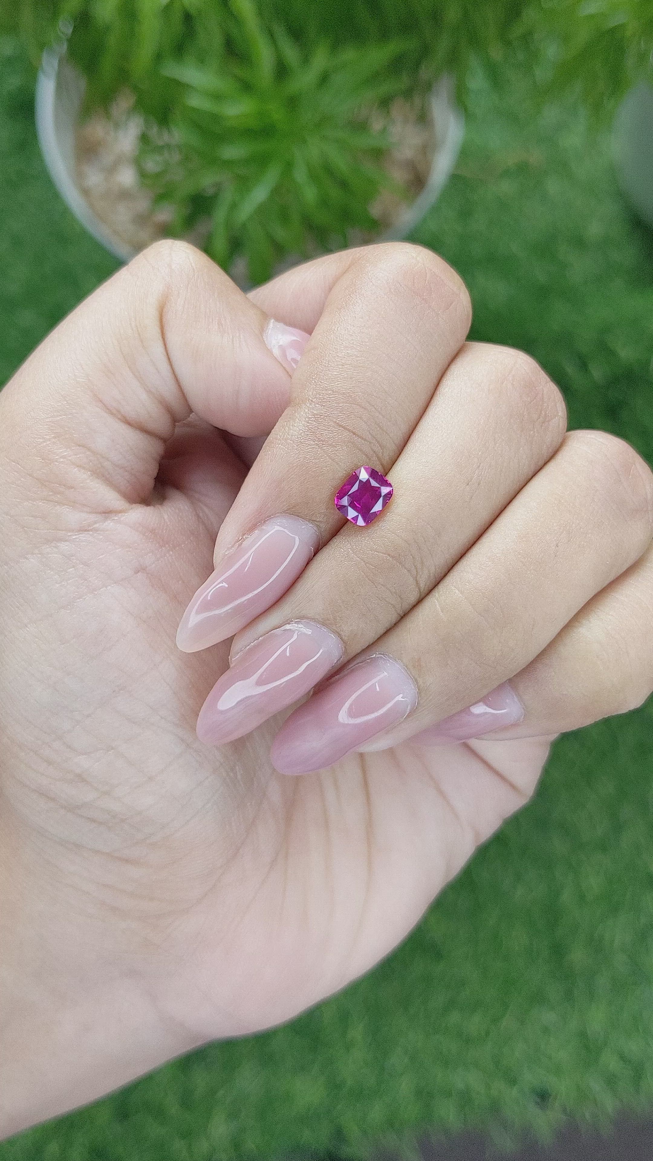 1.06 Ct. Pink Sapphire from Tanzania Size Video