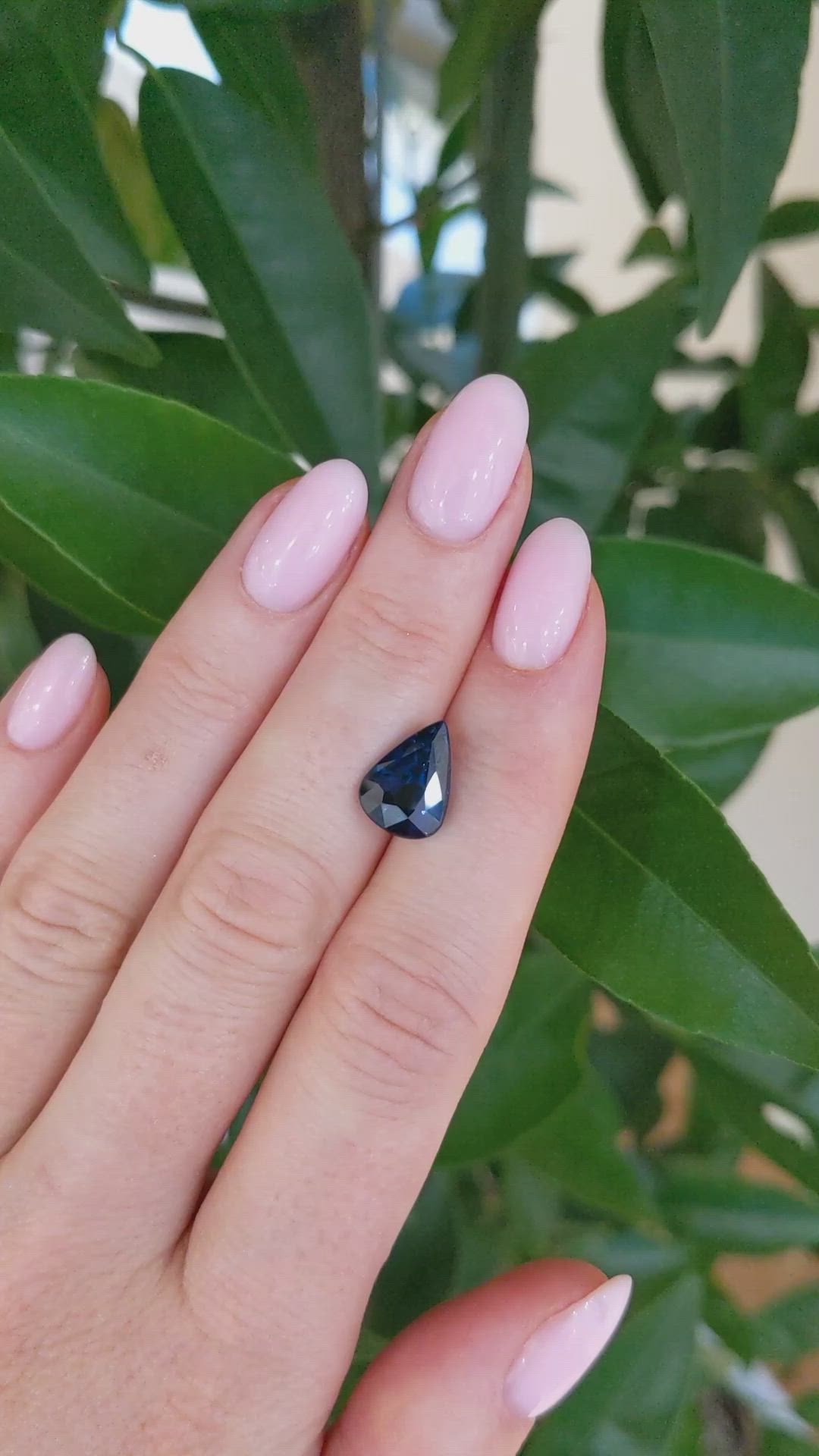 4.07 Ct. Blue Sapphire from West Africa Size Video