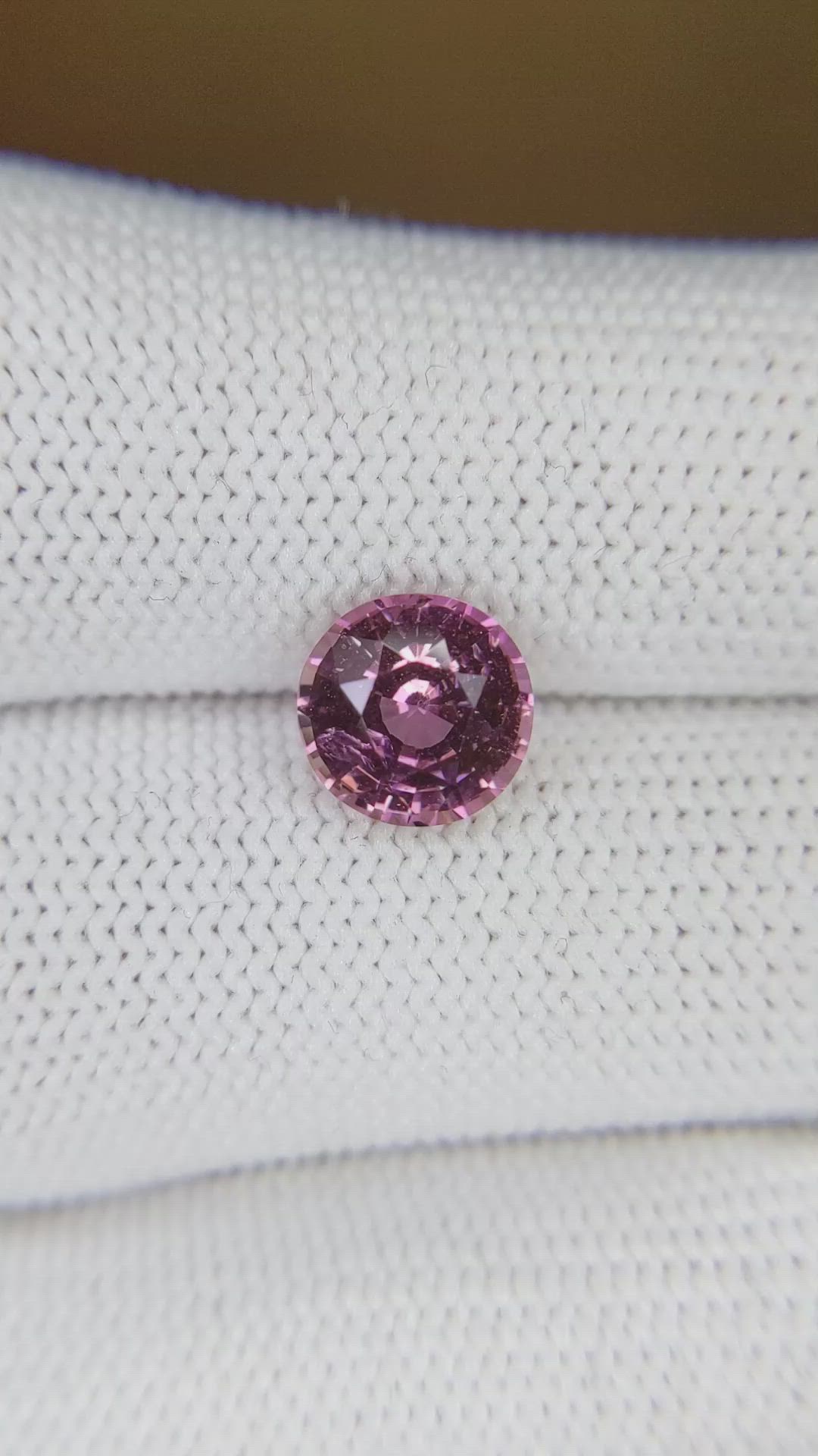 2.38 Ct. Purplish Pink Sapphire from Ceylon (Sri Lanka) Size Video