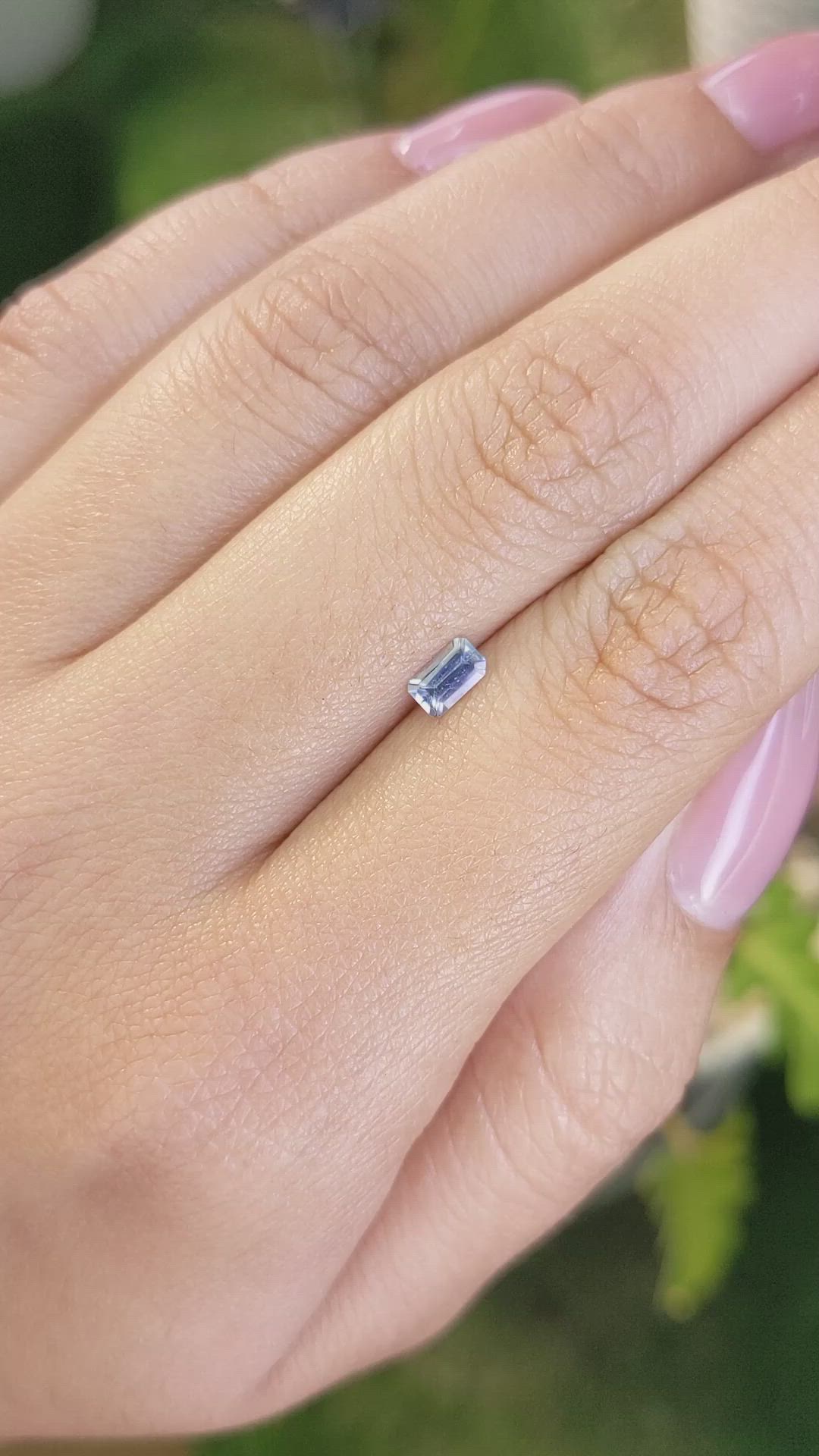 0.36 Ct. Blue Sapphire from Ceylon (Sri Lanka) Size Video