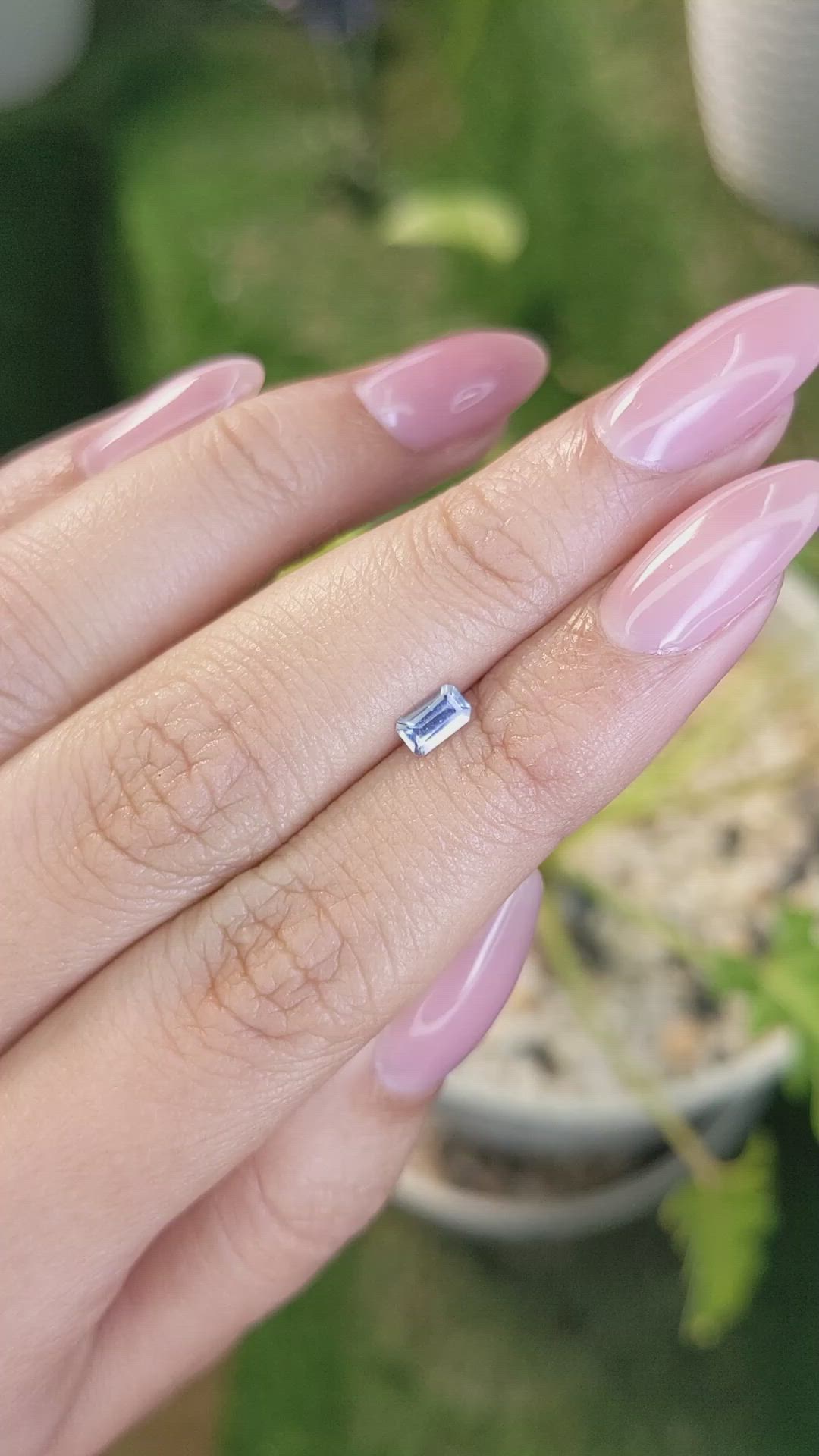 0.36 Ct. Blue Sapphire from Ceylon (Sri Lanka) Size Video