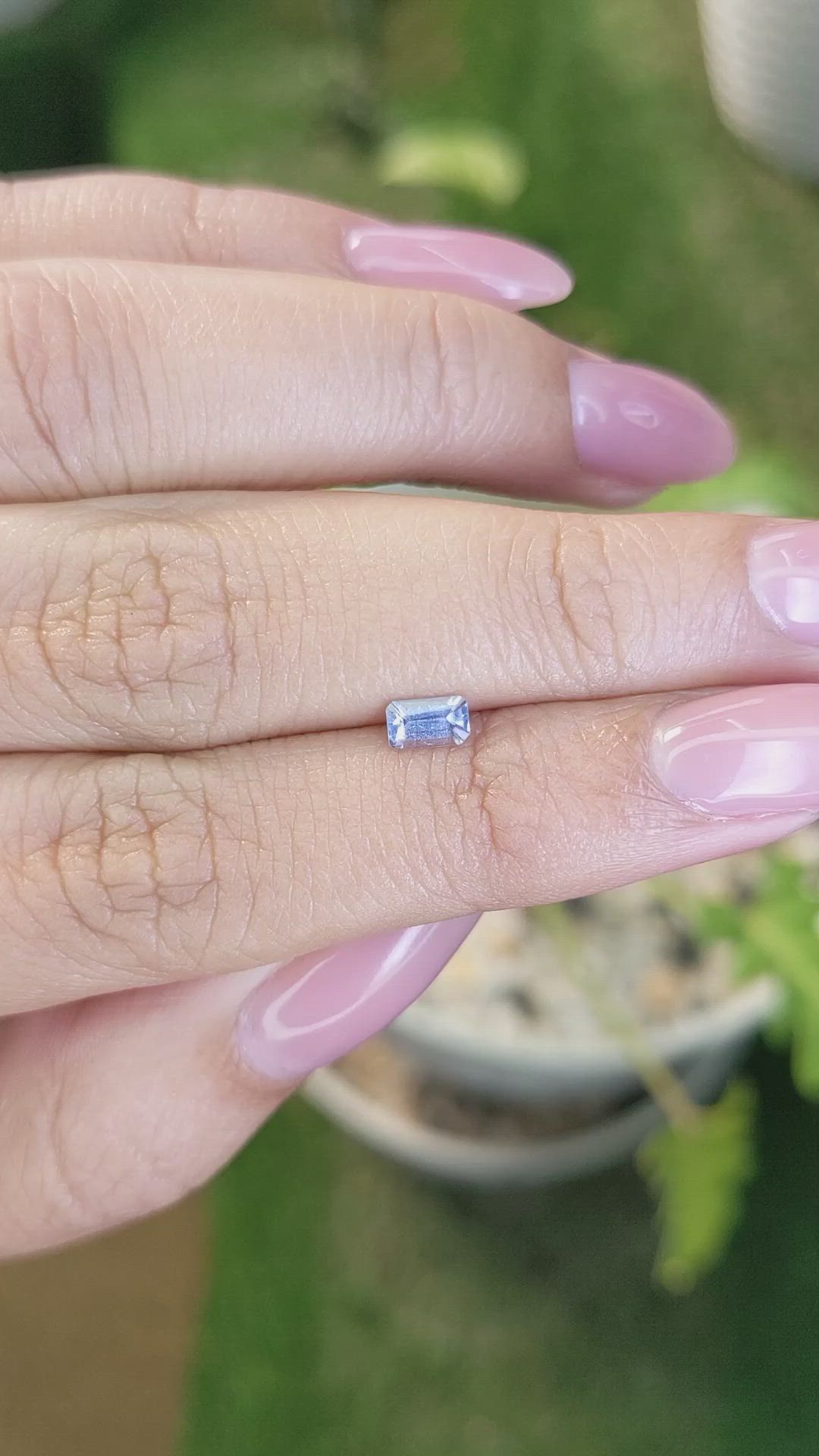 0.36 Ct. Blue Sapphire from Ceylon (Sri Lanka) Size Video