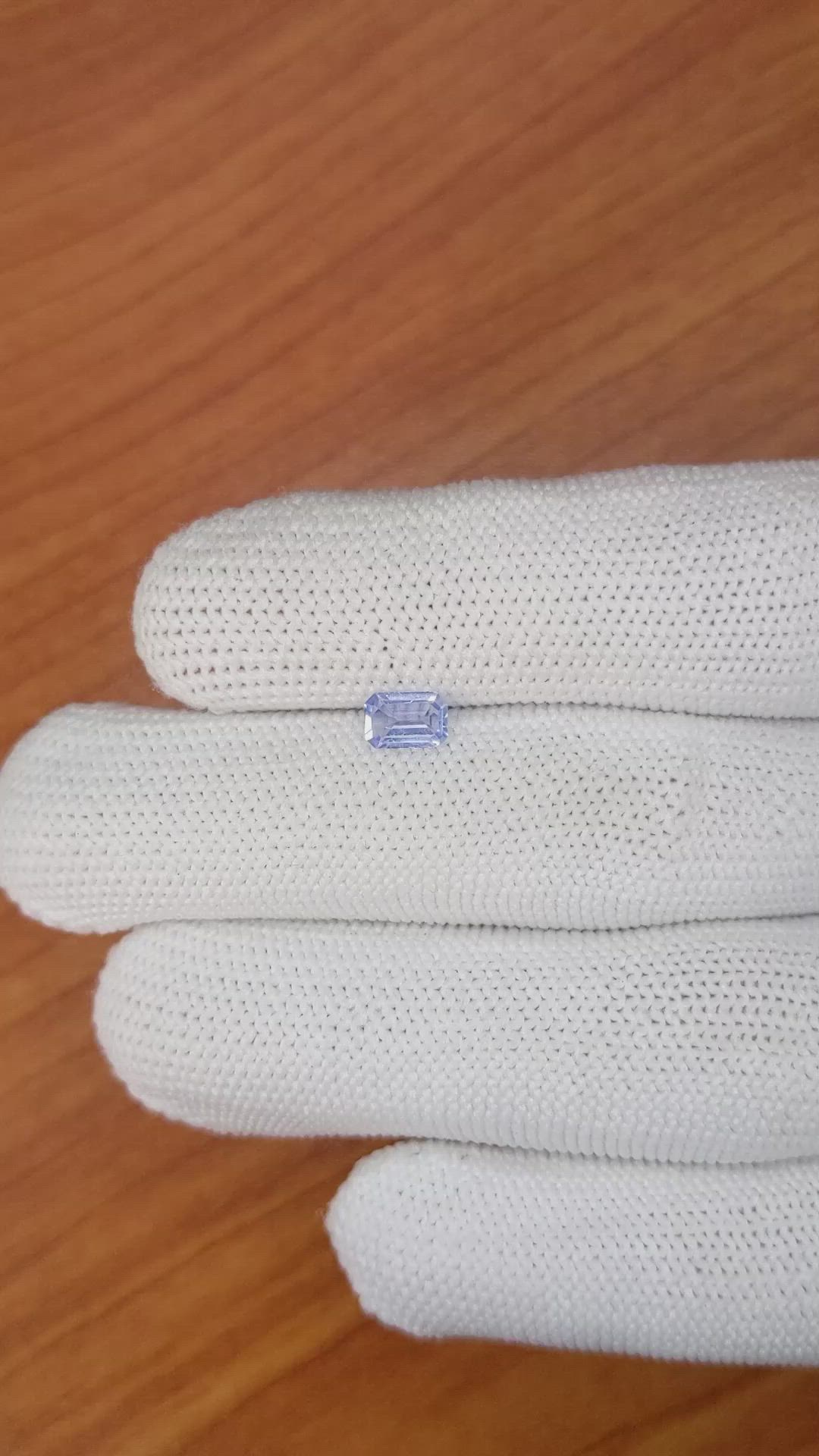 0.50 Ct. Blue Sapphire from Ceylon (Sri Lanka) Size Video