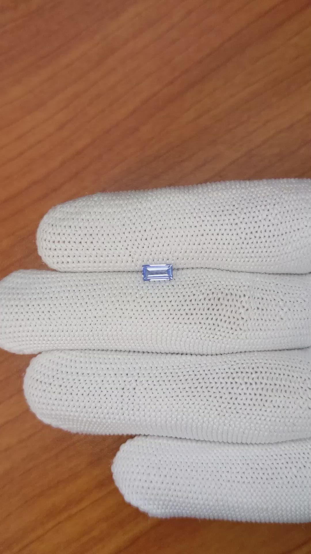 0.43 Ct. Blue Sapphire from Ceylon (Sri Lanka) Size Video