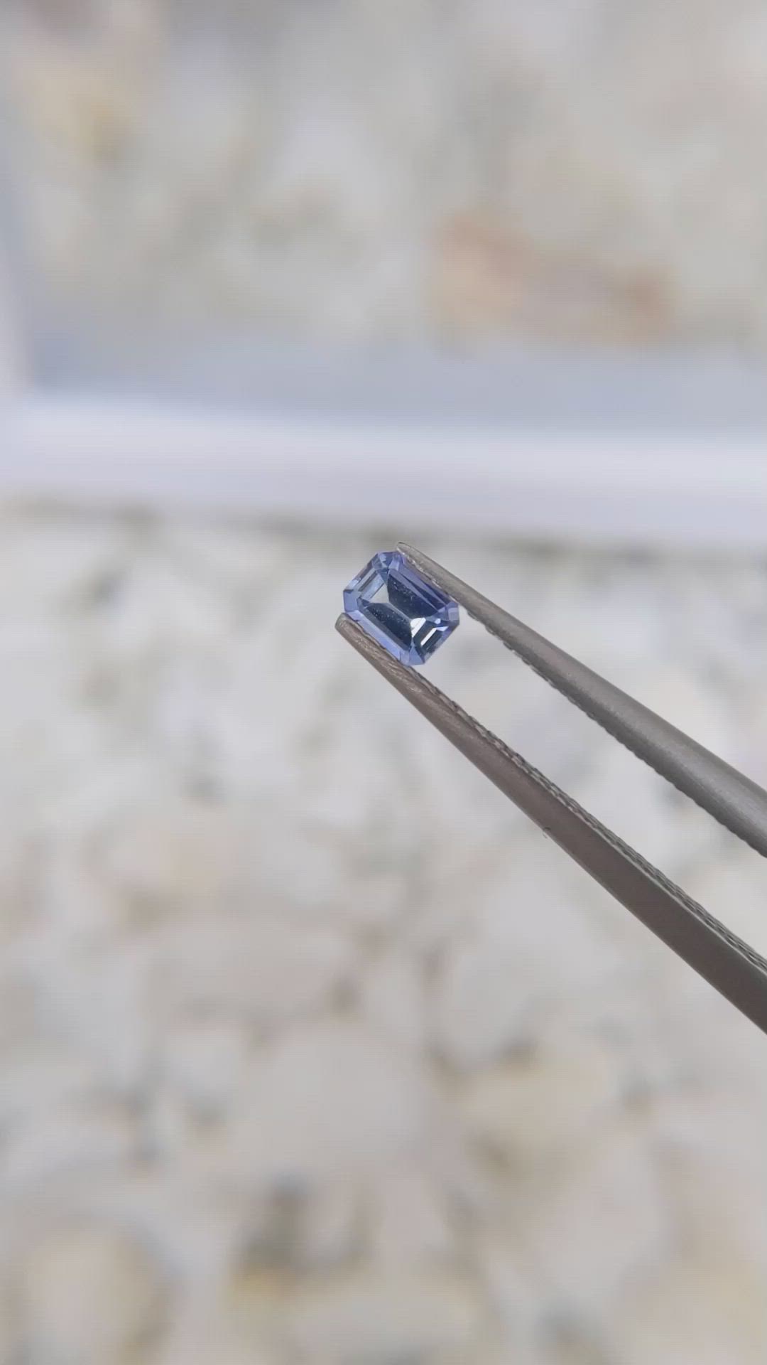 0.22 Ct. Blue Sapphire from Ceylon (Sri Lanka) Size Video