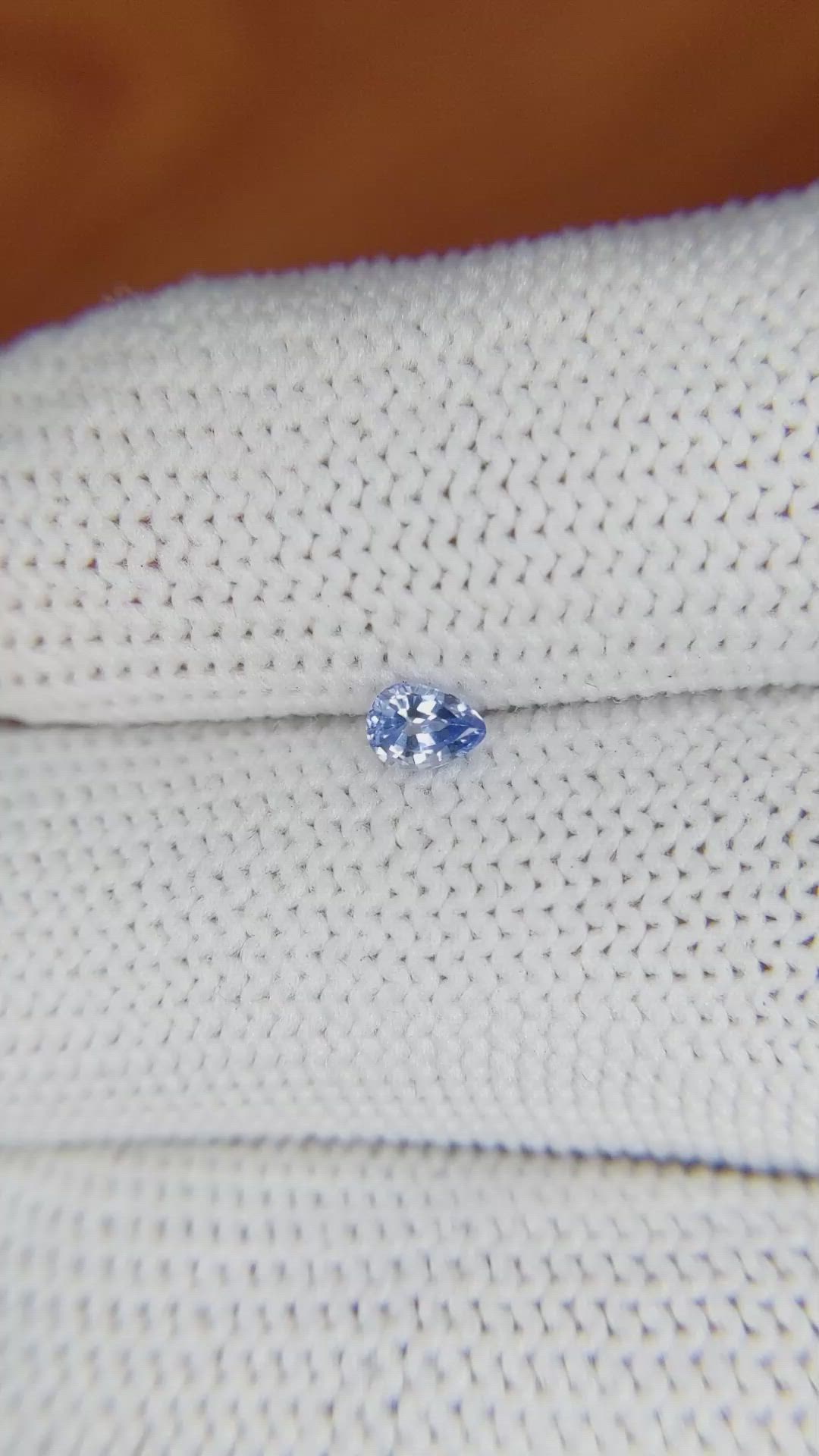 0.26 Ct. Blue Sapphire from Ceylon (Sri Lanka) Size Video