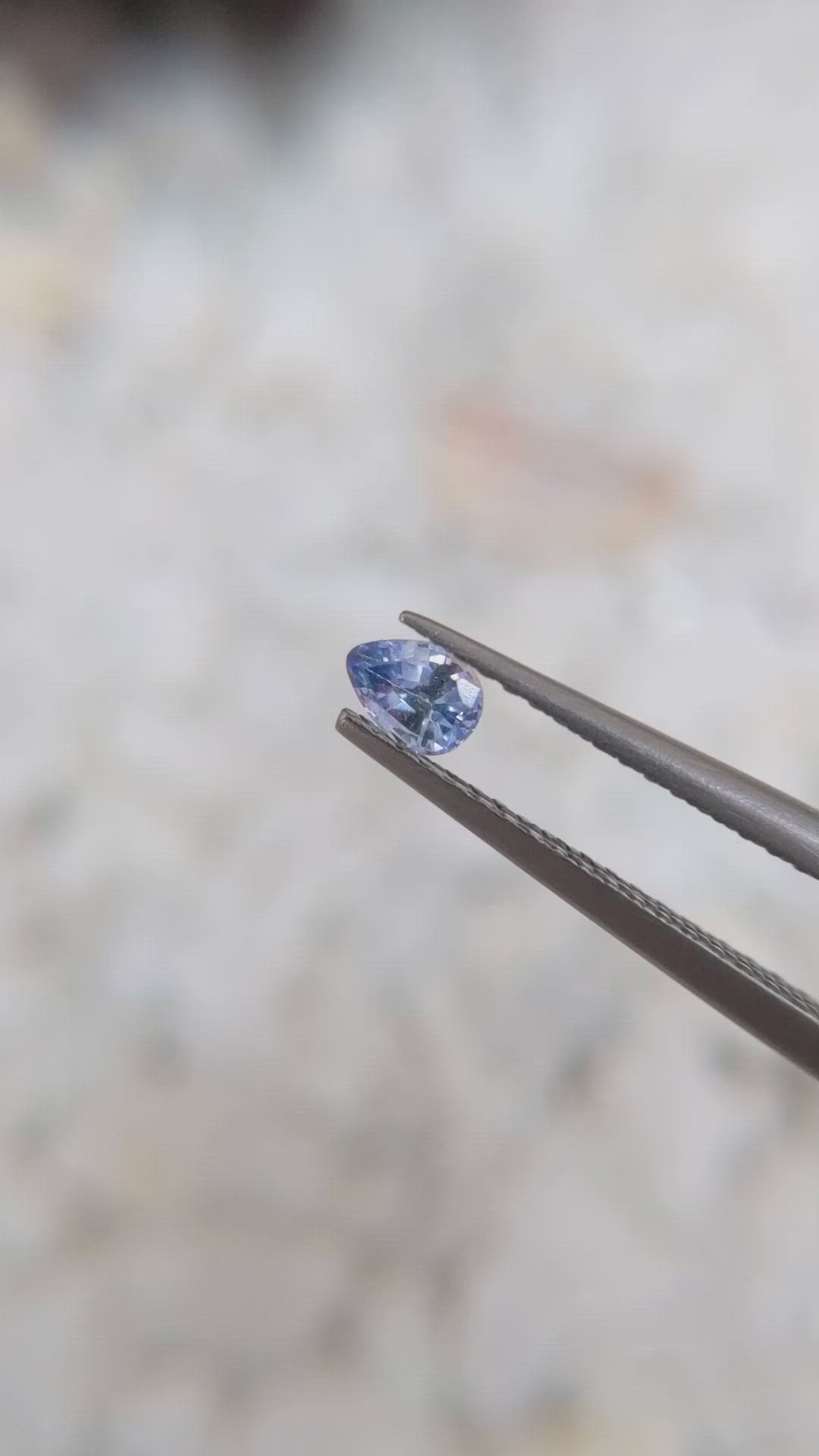 0.26 Ct. Blue Sapphire from Ceylon (Sri Lanka) Size Video