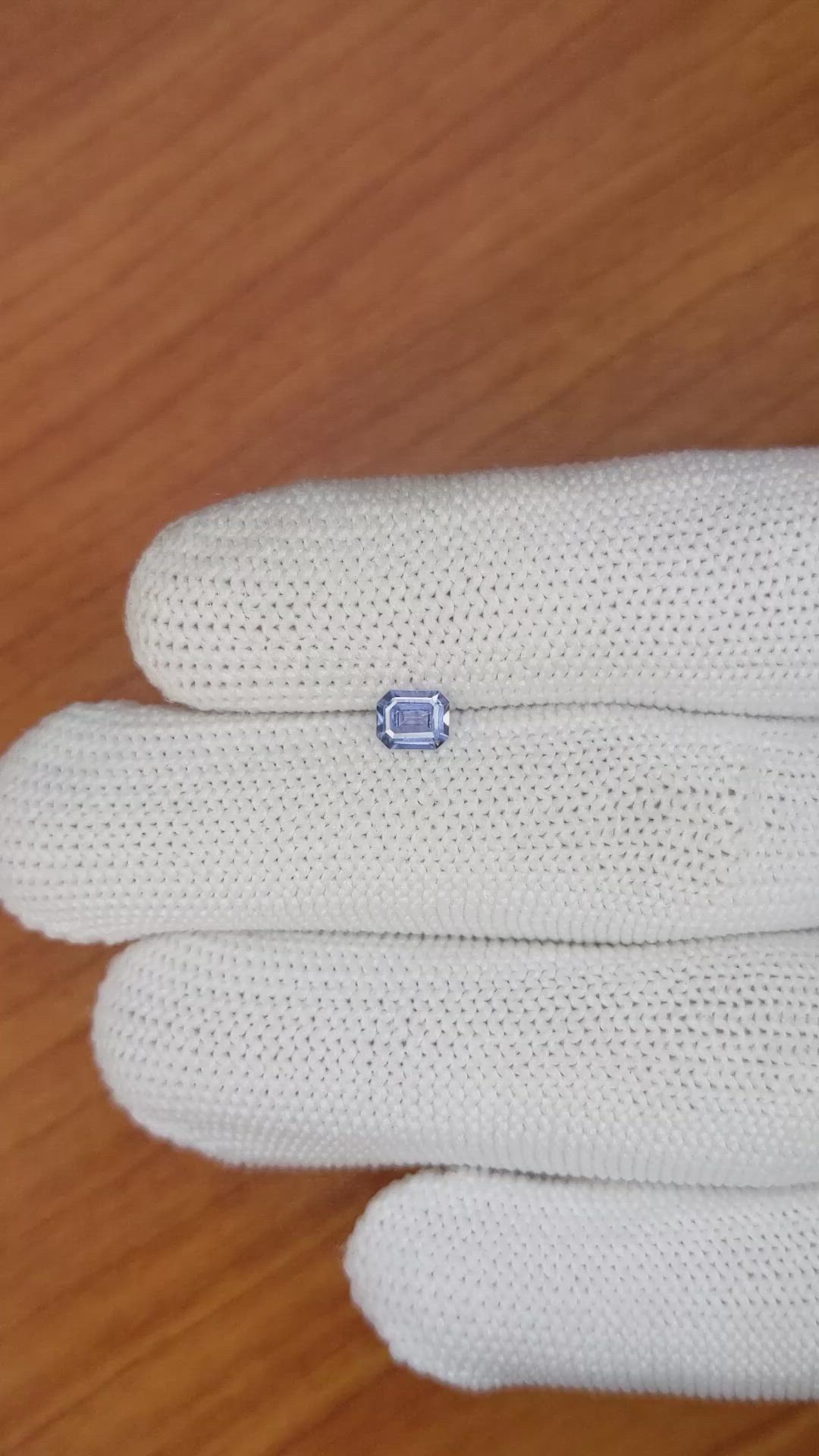 0.42 Ct. Blue Sapphire from Ceylon (Sri Lanka) Size Video