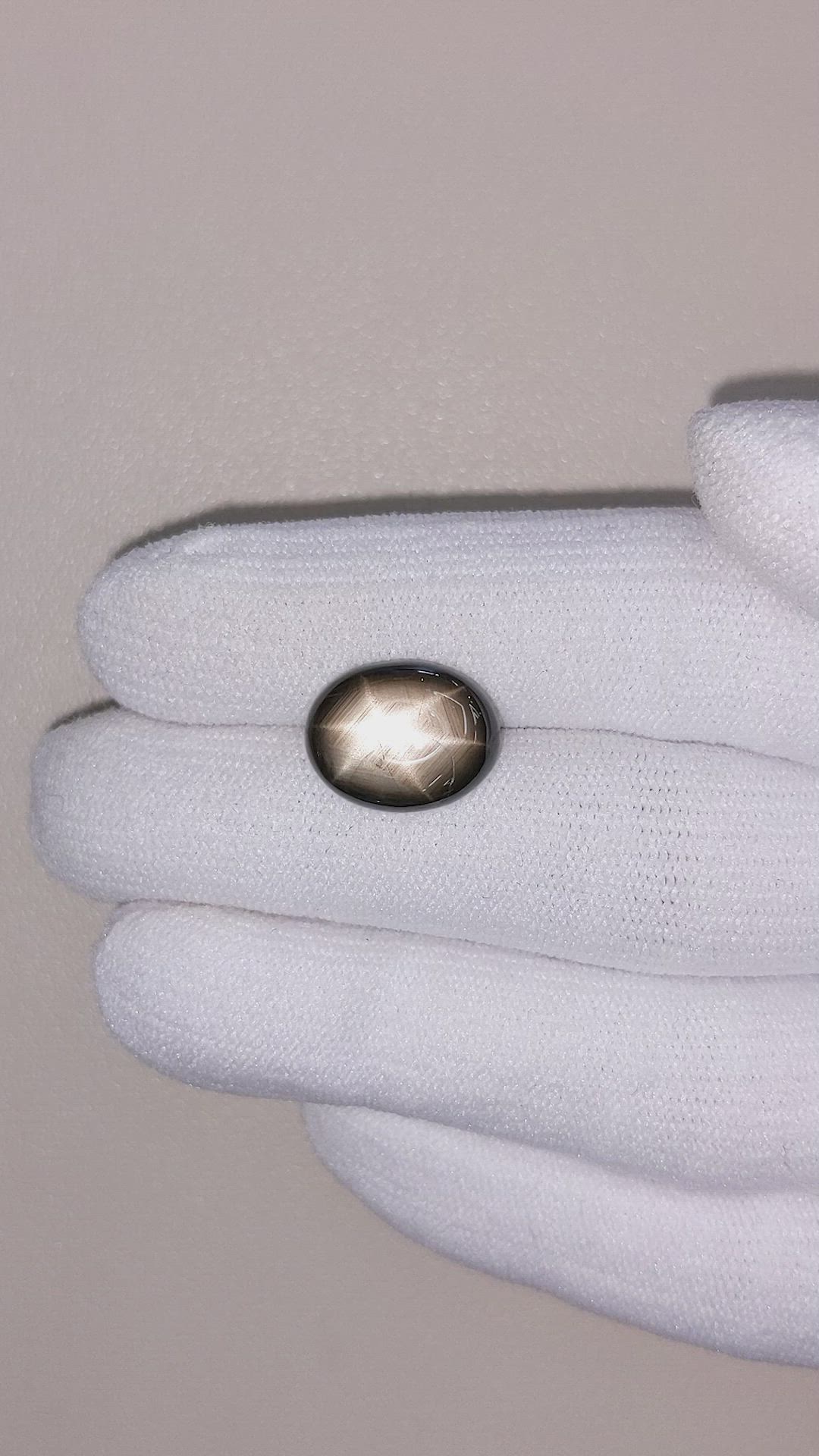 6.76 Ct. Black Star Sapphire from Thailand Size Video