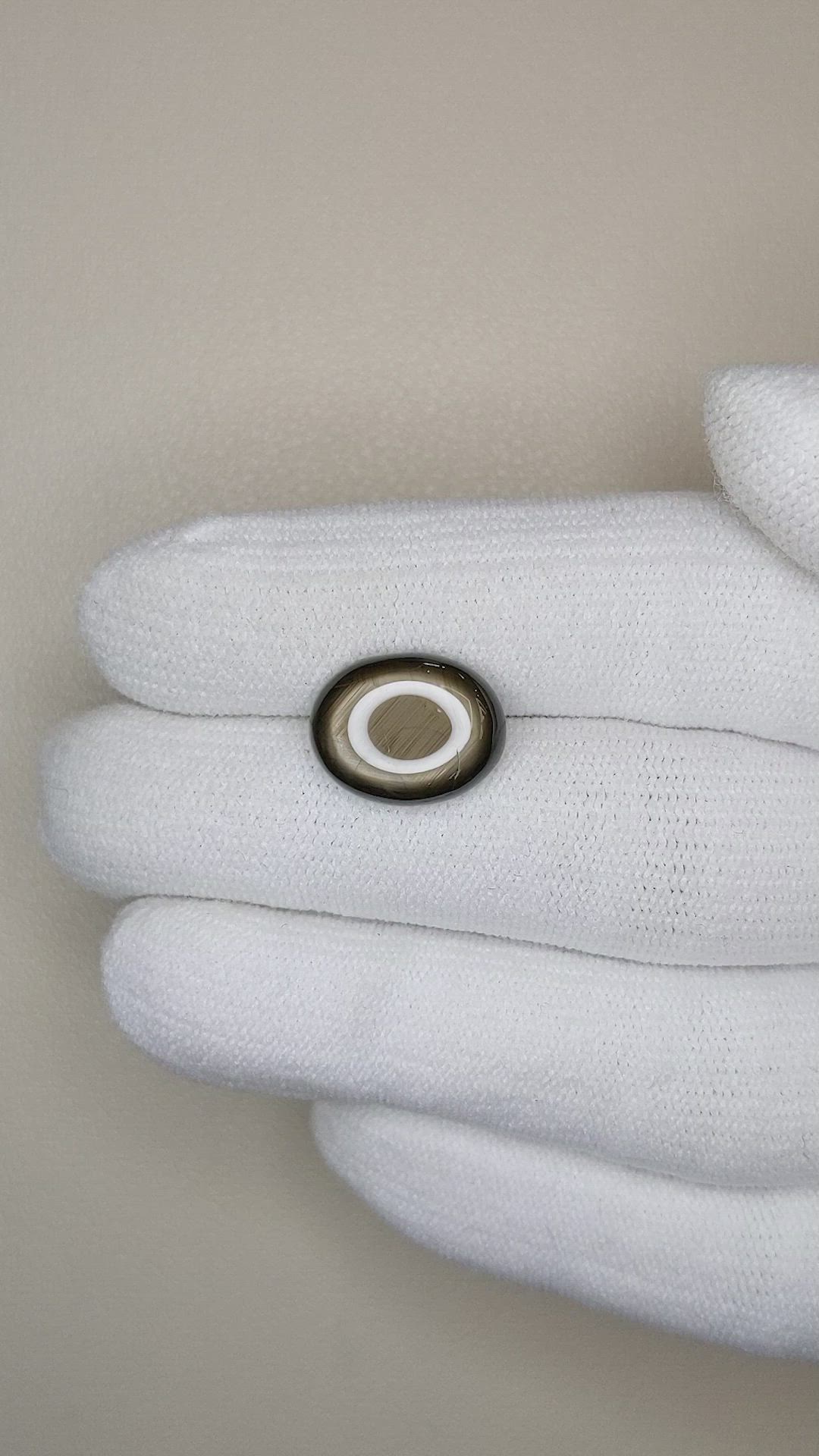 6.76 Ct. Black Star Sapphire from Thailand Size Video