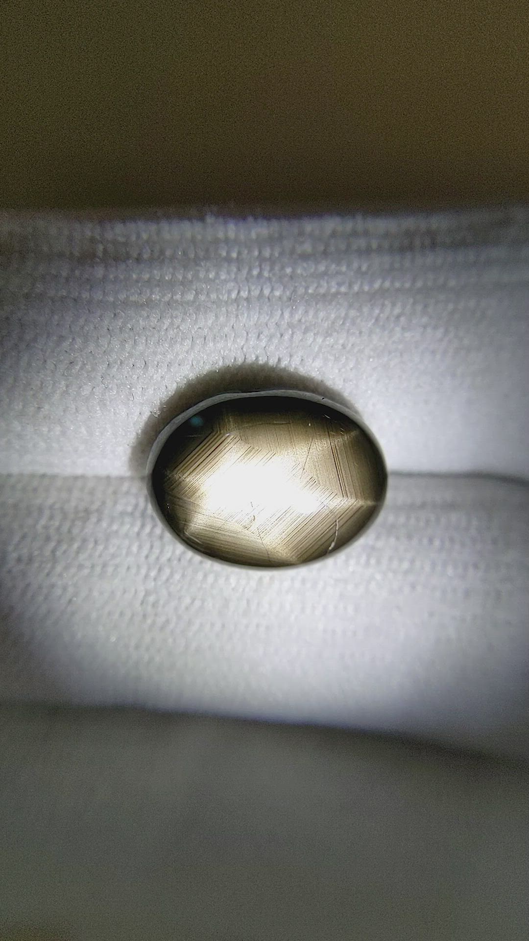 6.76 Ct. Black Star Sapphire from Thailand Size Video