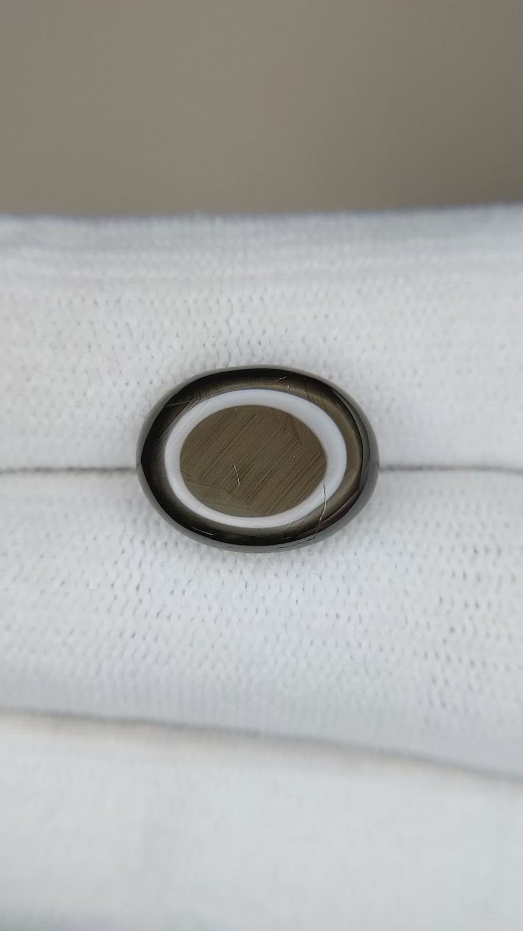 6.76 Ct. Black Star Sapphire from Thailand Size Video