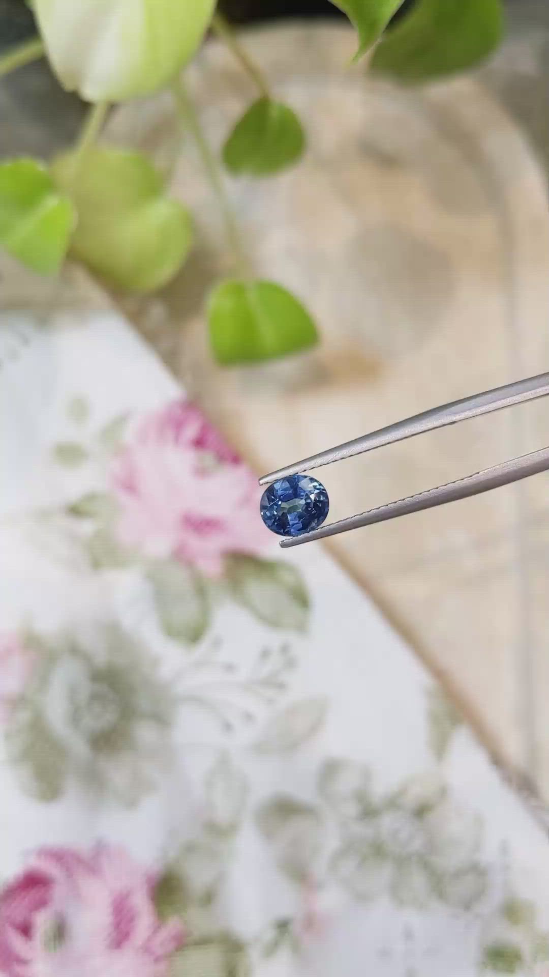 1.48 Ct. Blue Sapphire from Ceylon (Sri Lanka) Size Video