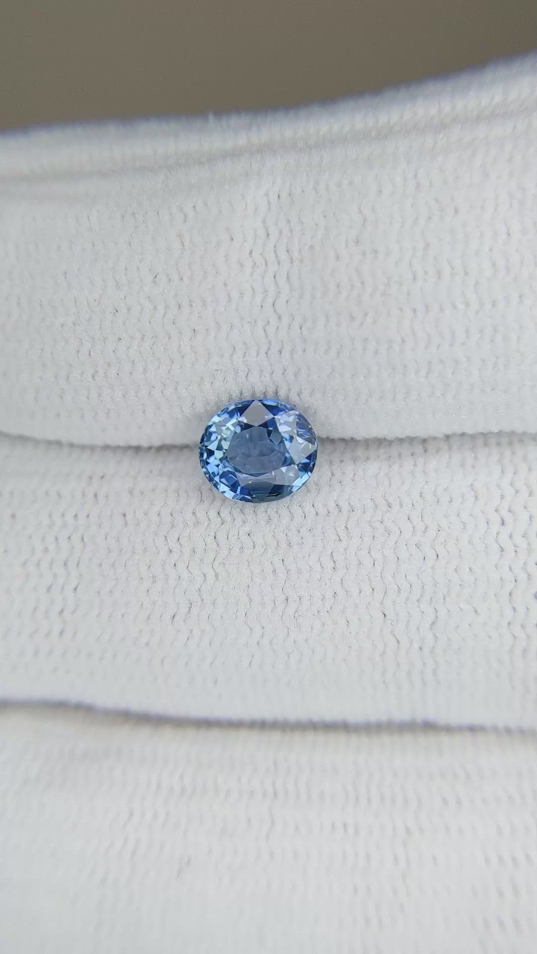 1.13 Ct. Blue Sapphire from Ceylon (Sri Lanka) Size Video