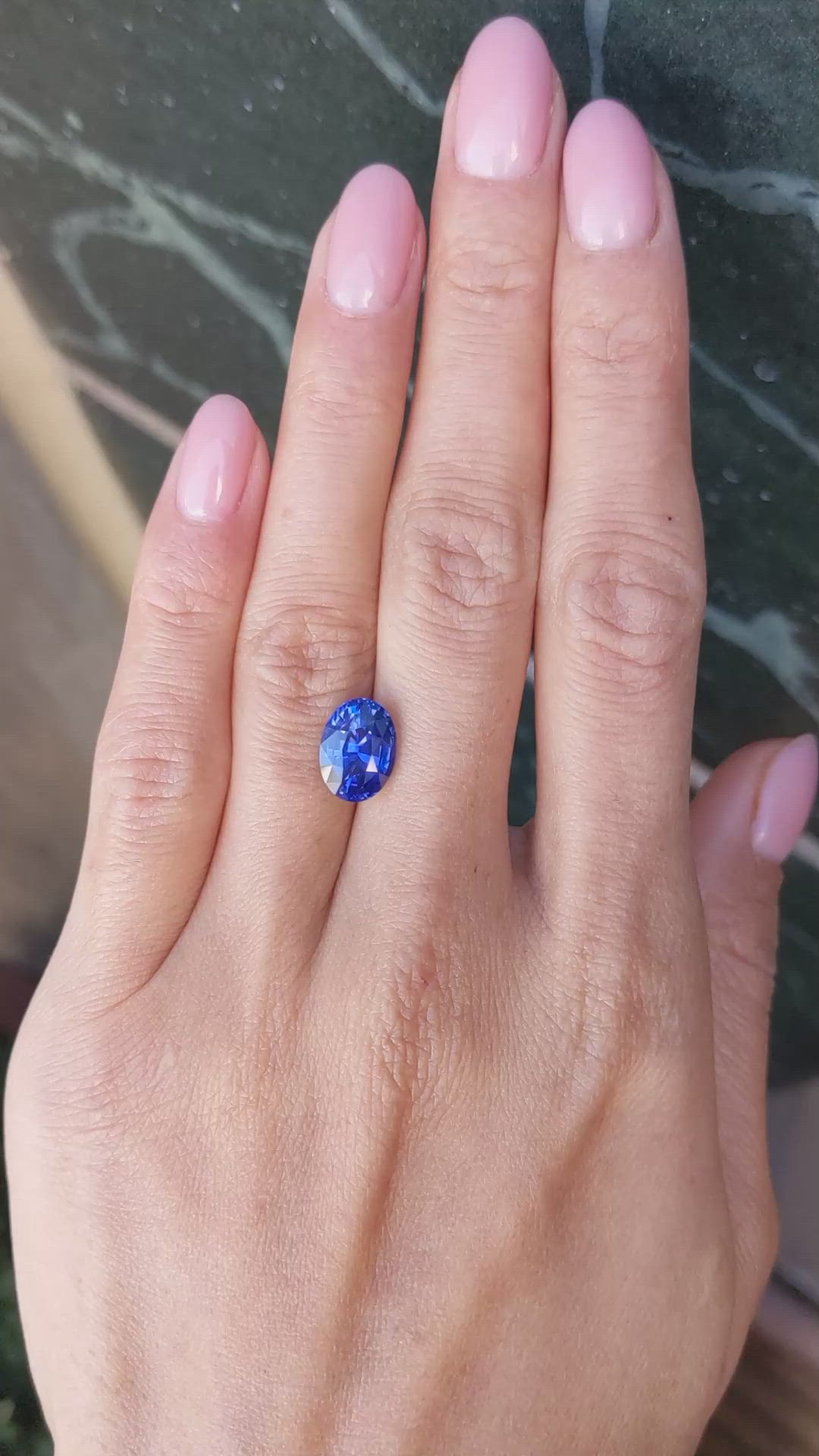 4.15 Ct. Blue Sapphire from Madagascar Size Video