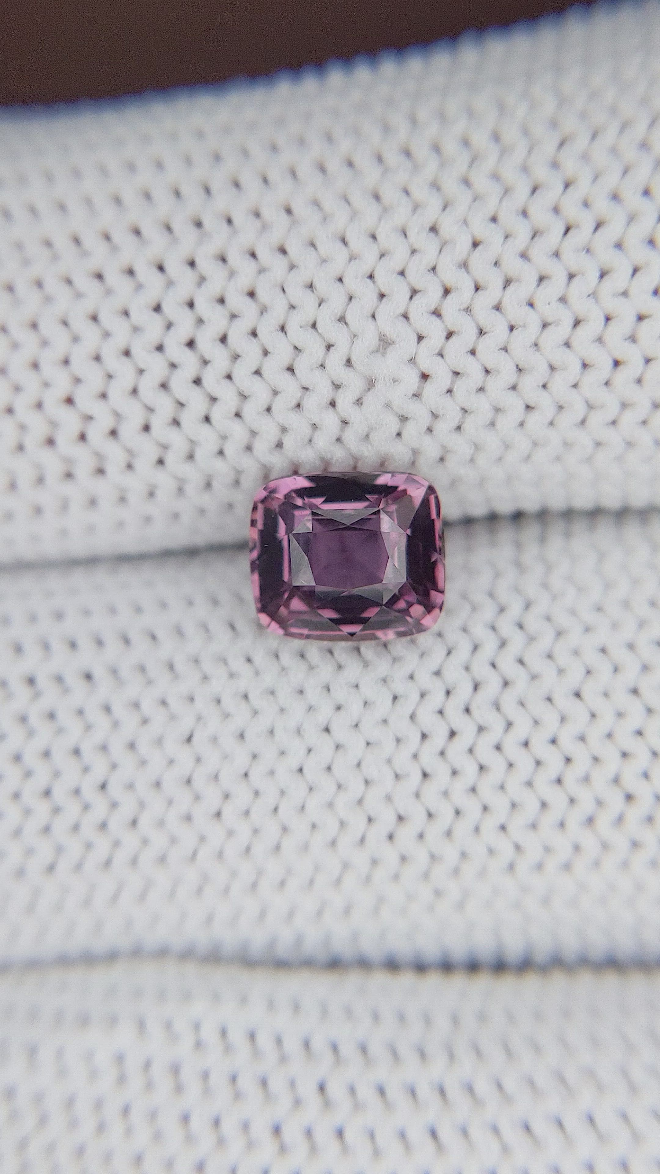 2.13 Ct. Pinkish Purple Sapphire from Africa Size Video