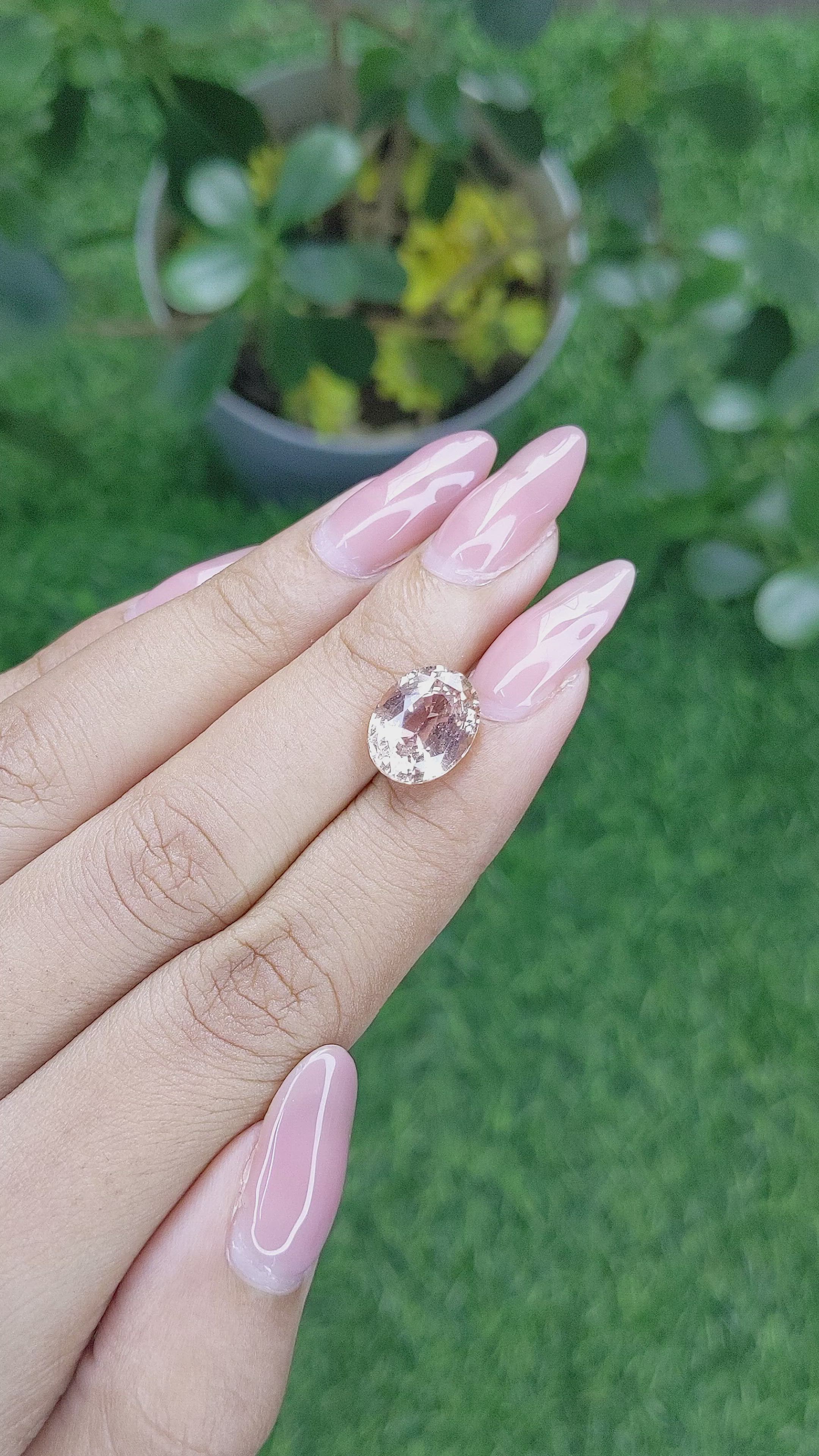 5.44 Ct. Yellowish Brown Sapphire from Africa Size Video