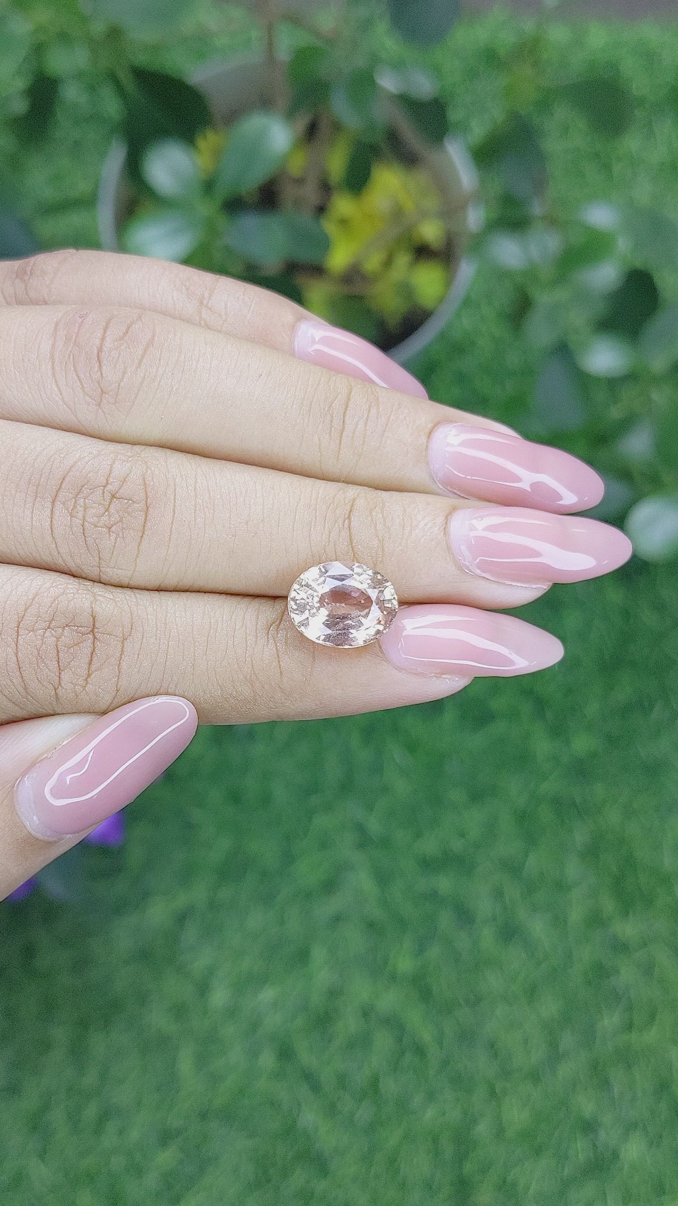 5.44 Ct. Yellowish Brown Sapphire from Africa Size Video