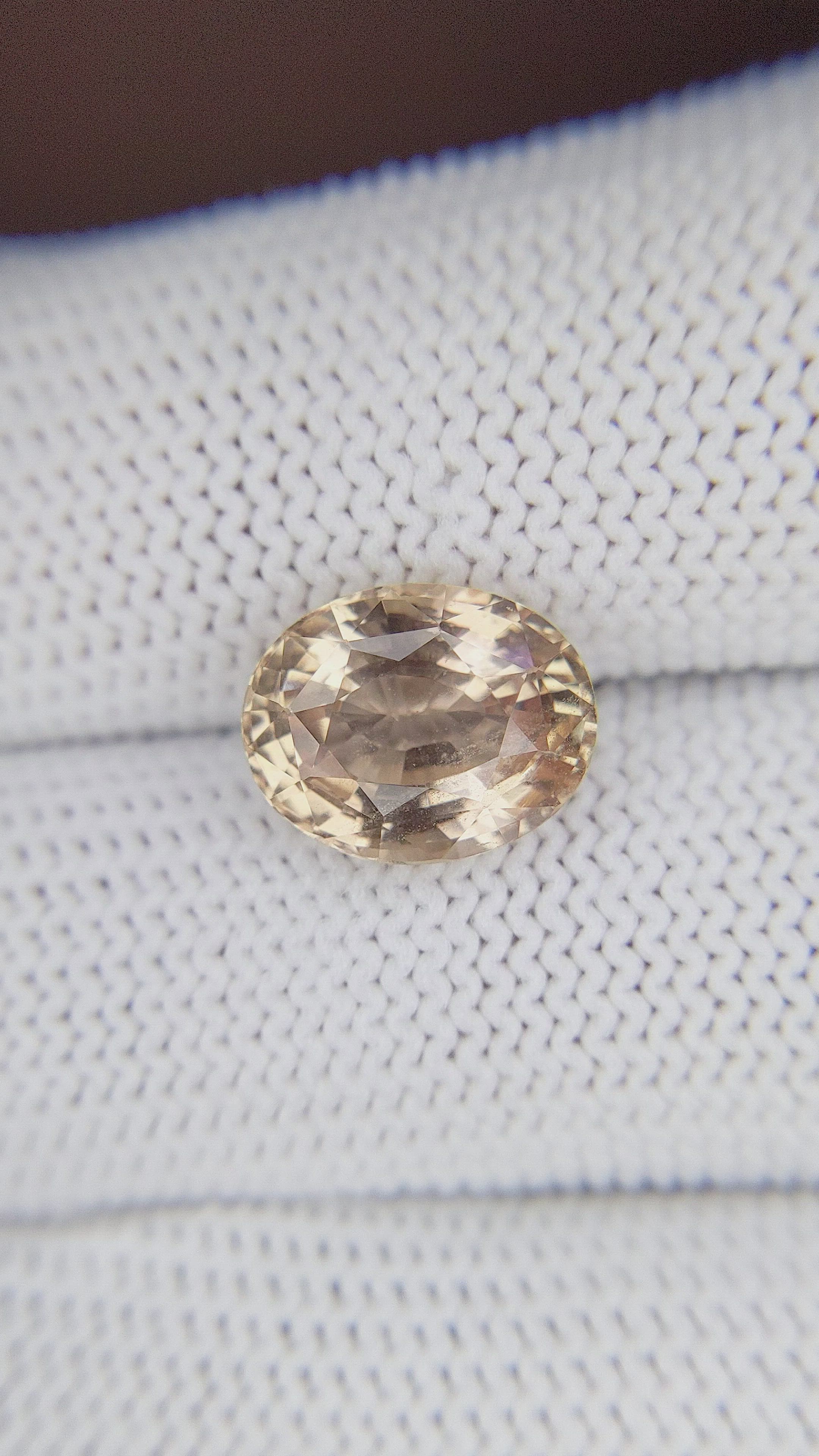 5.44 Ct. Yellowish Brown Sapphire from Africa Size Video