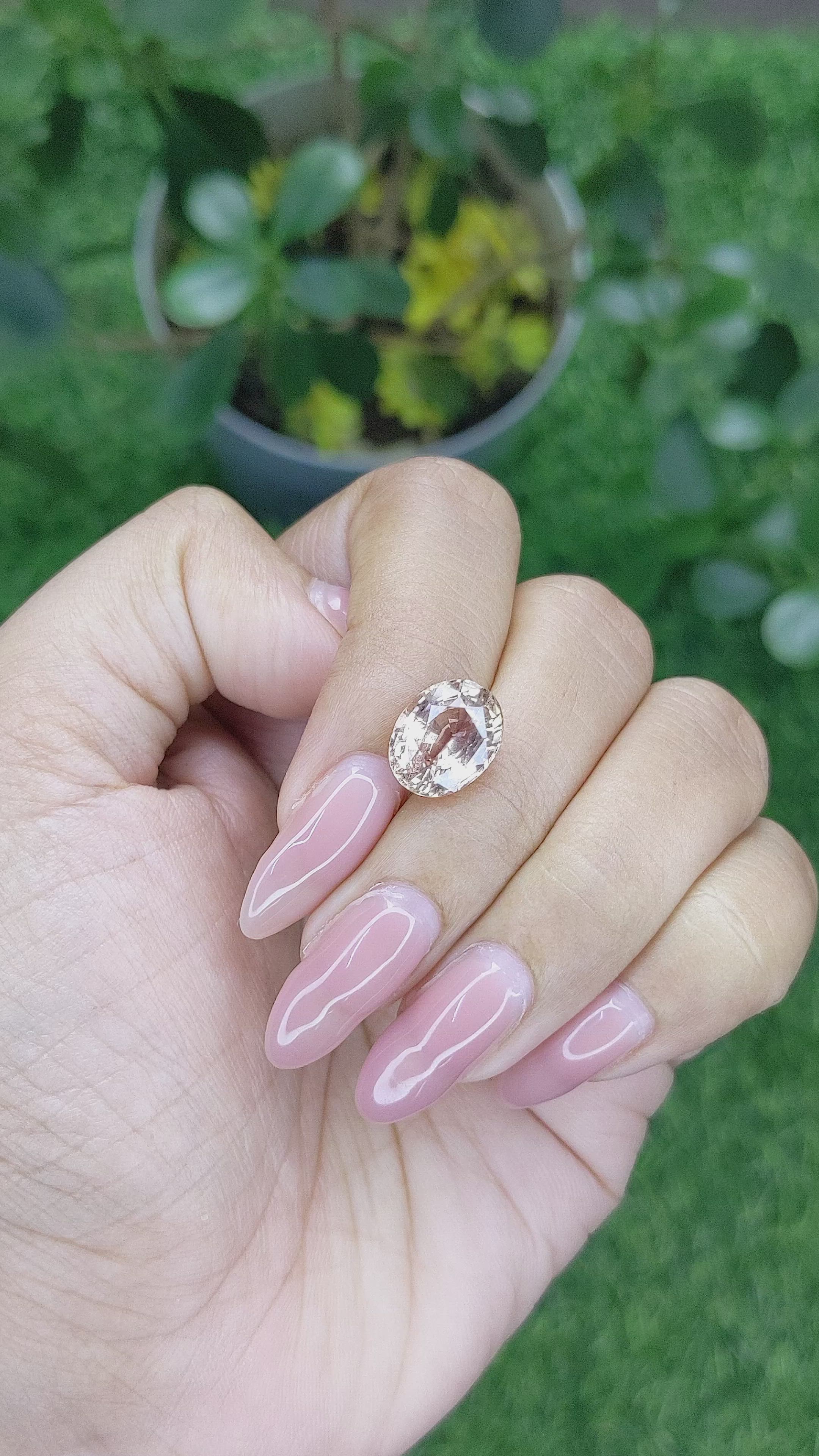 5.44 Ct. Yellowish Brown Sapphire from Africa Size Video