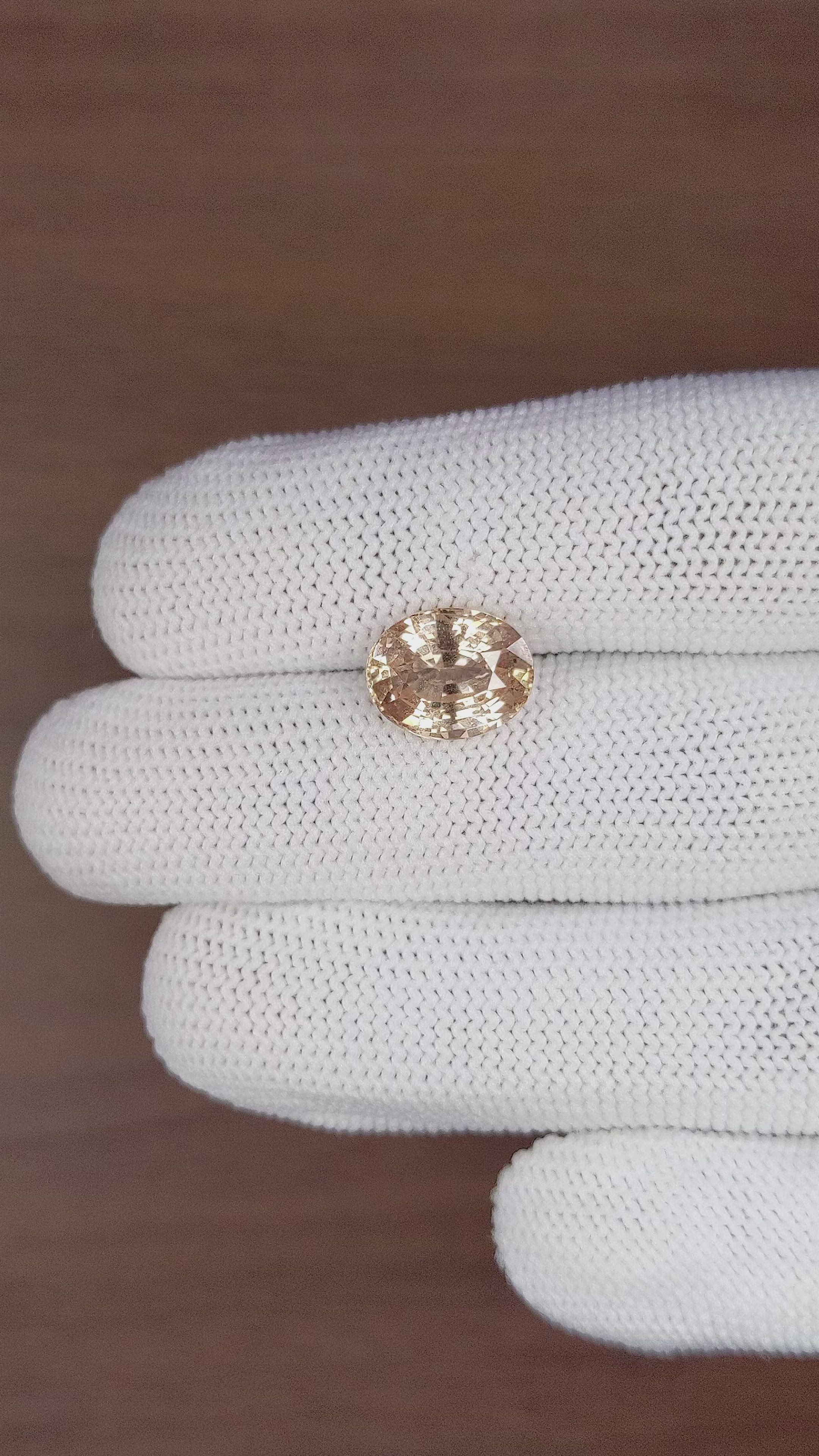 5.44 Ct. Yellowish Brown Sapphire from Africa Size Video