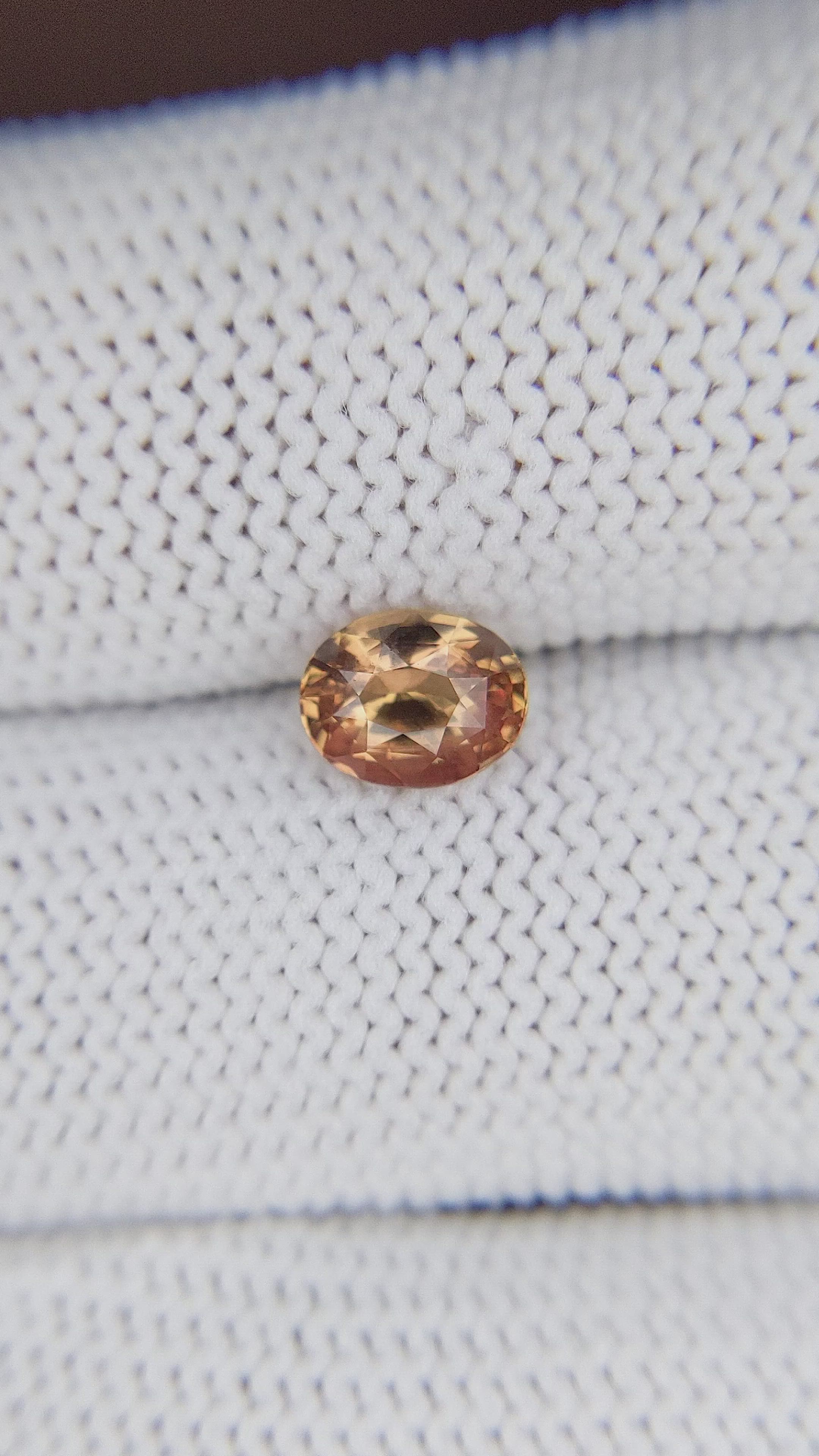 1.12 Ct. Pinkish Brown Sapphire from Africa Size Video