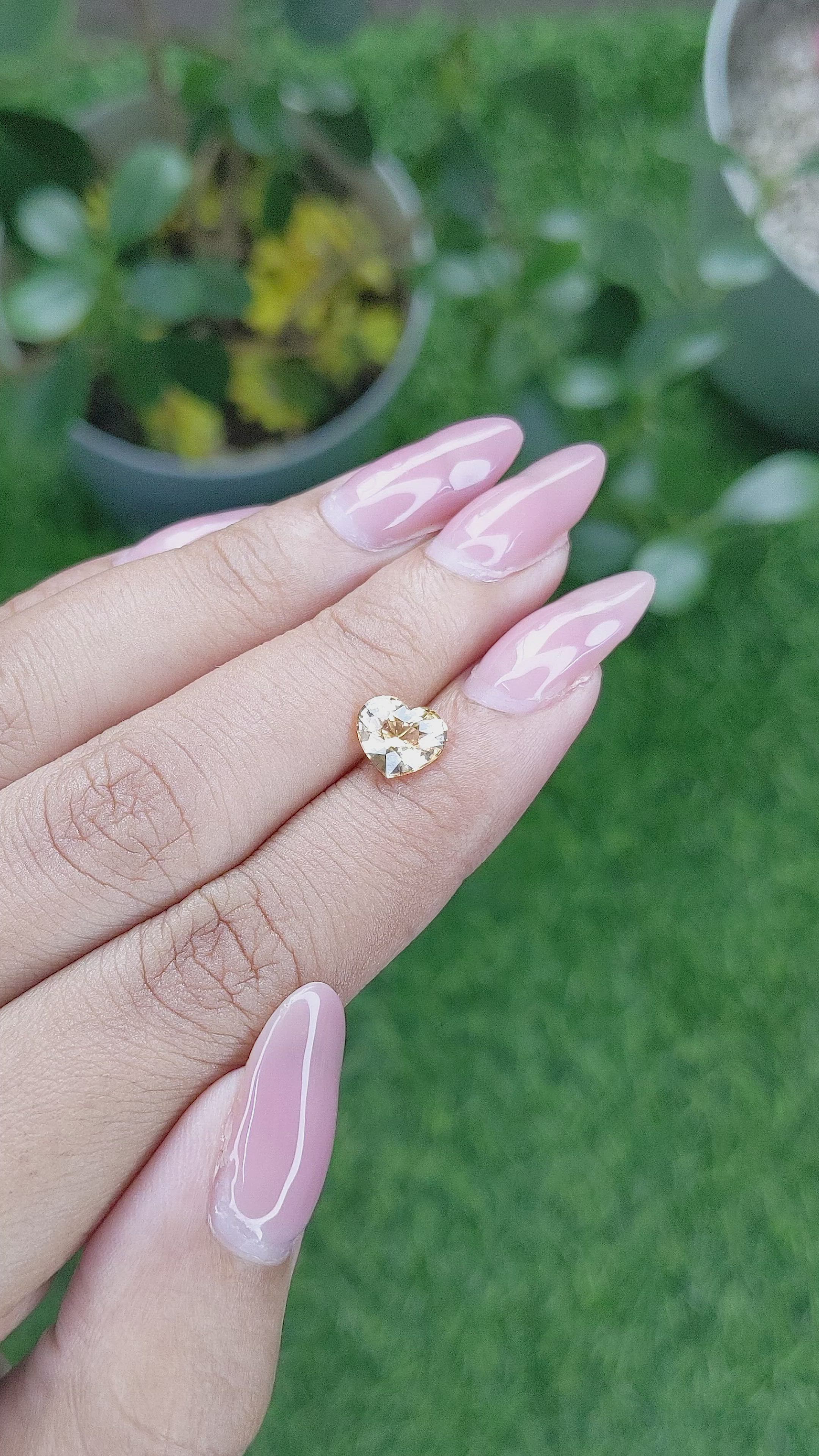 1.60 Ct. Peach Sapphire from Africa Size Video