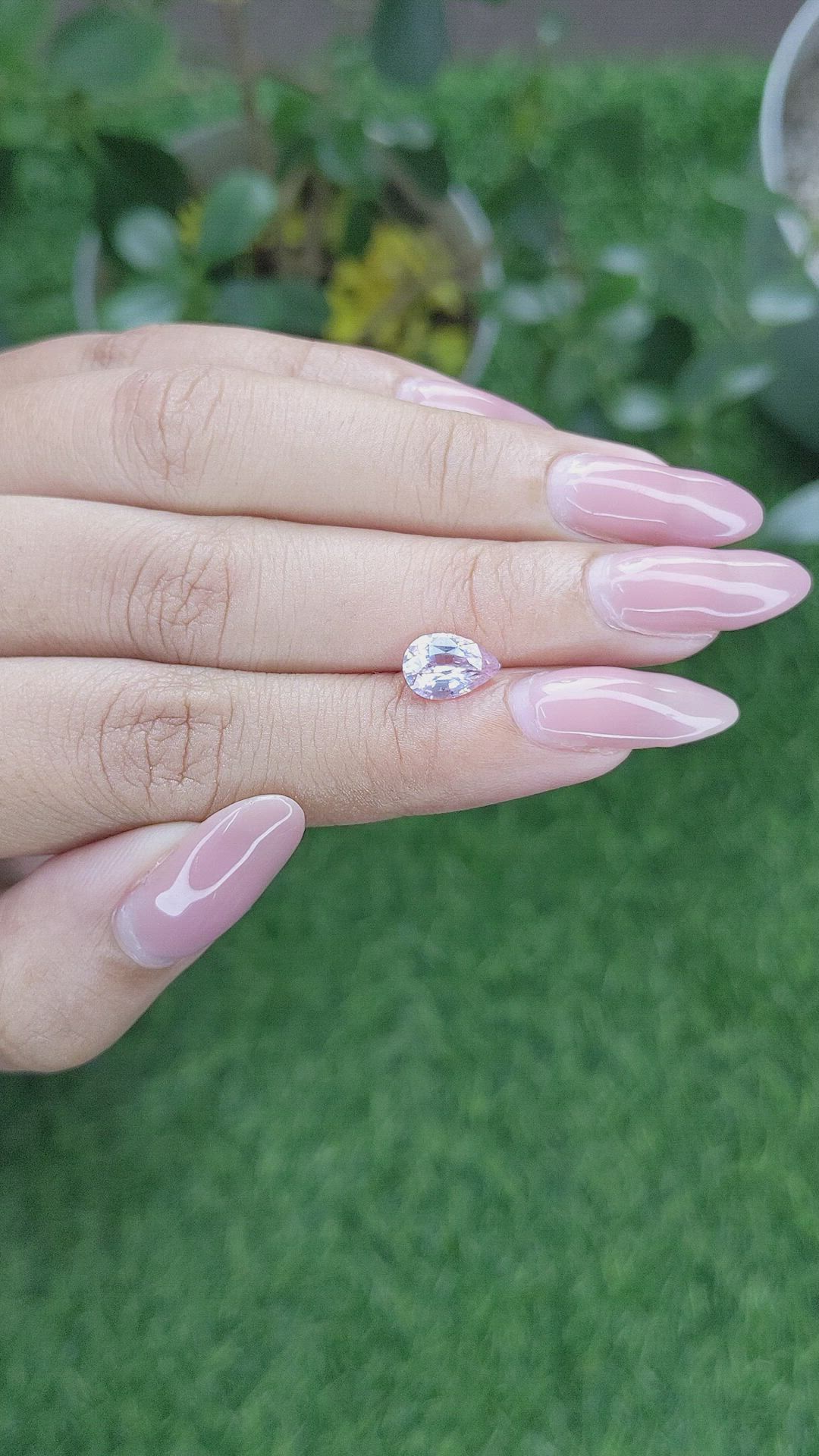1.60 Ct. Pink Sapphire from Africa Size Video
