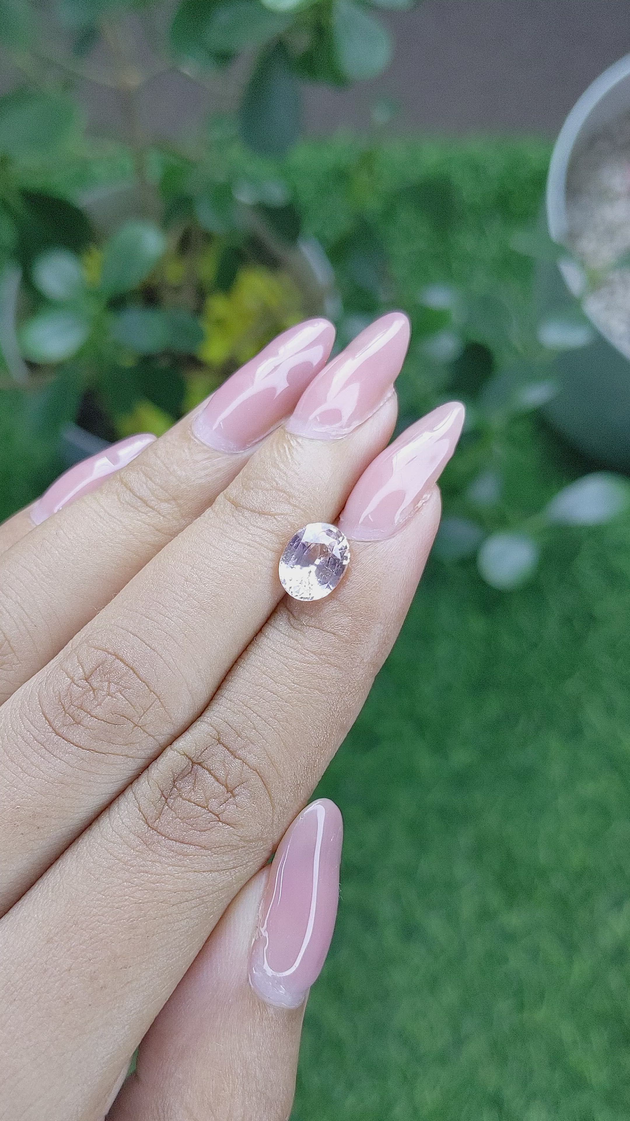 2.25 Ct. Pink Sapphire from Africa Size Video