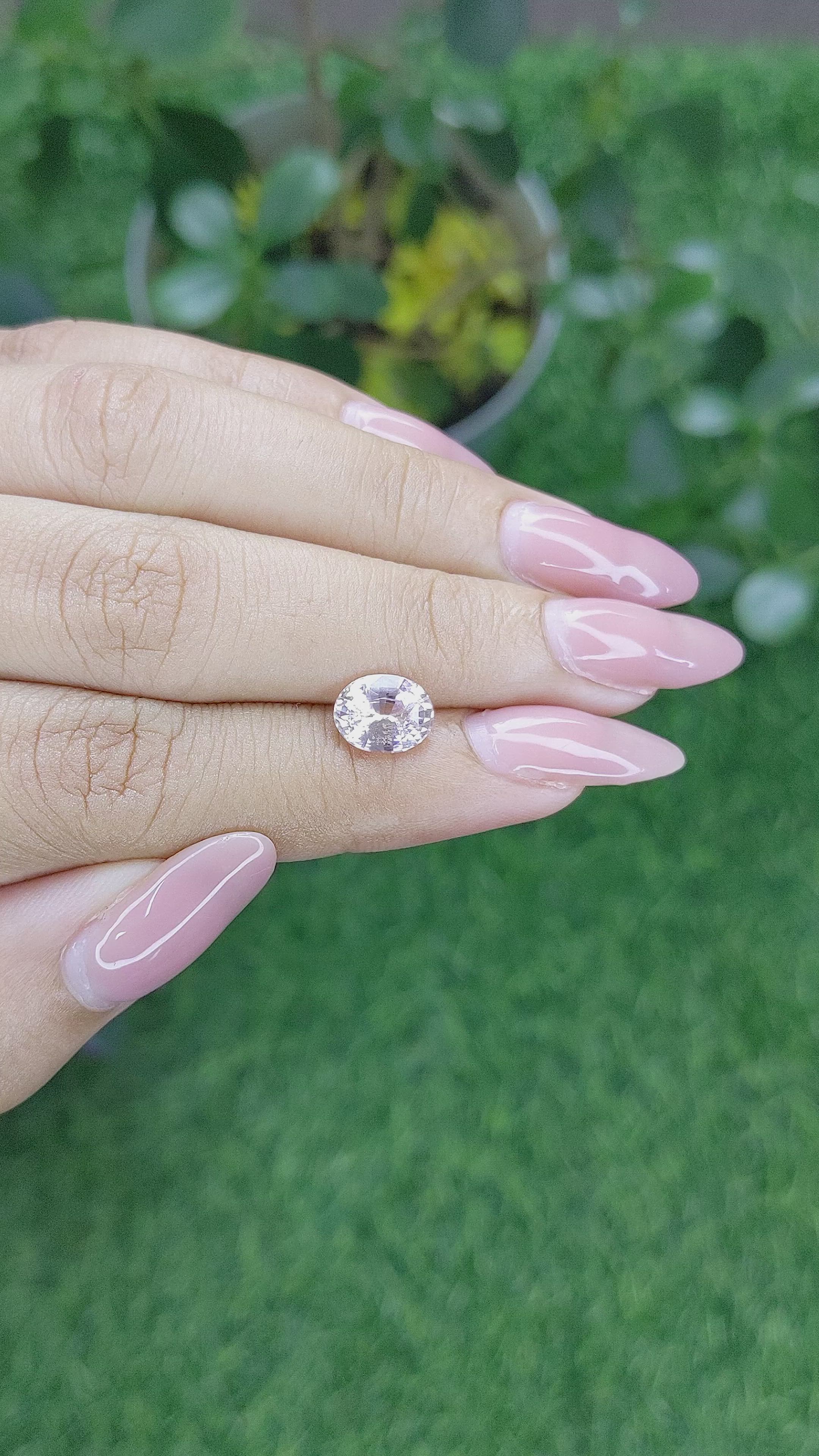 2.25 Ct. Pink Sapphire from Africa Size Video