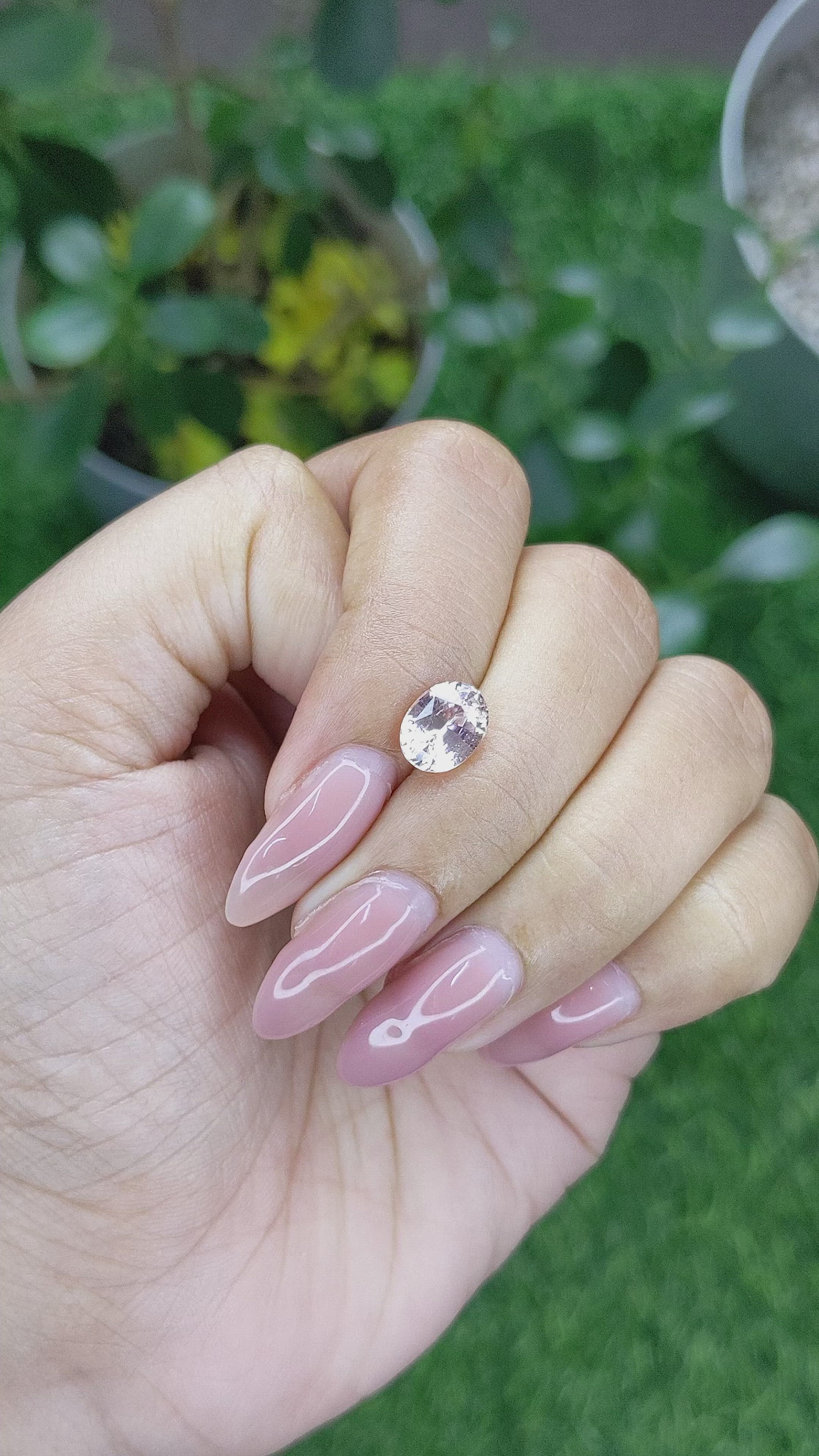 2.25 Ct. Pink Sapphire from Africa Size Video