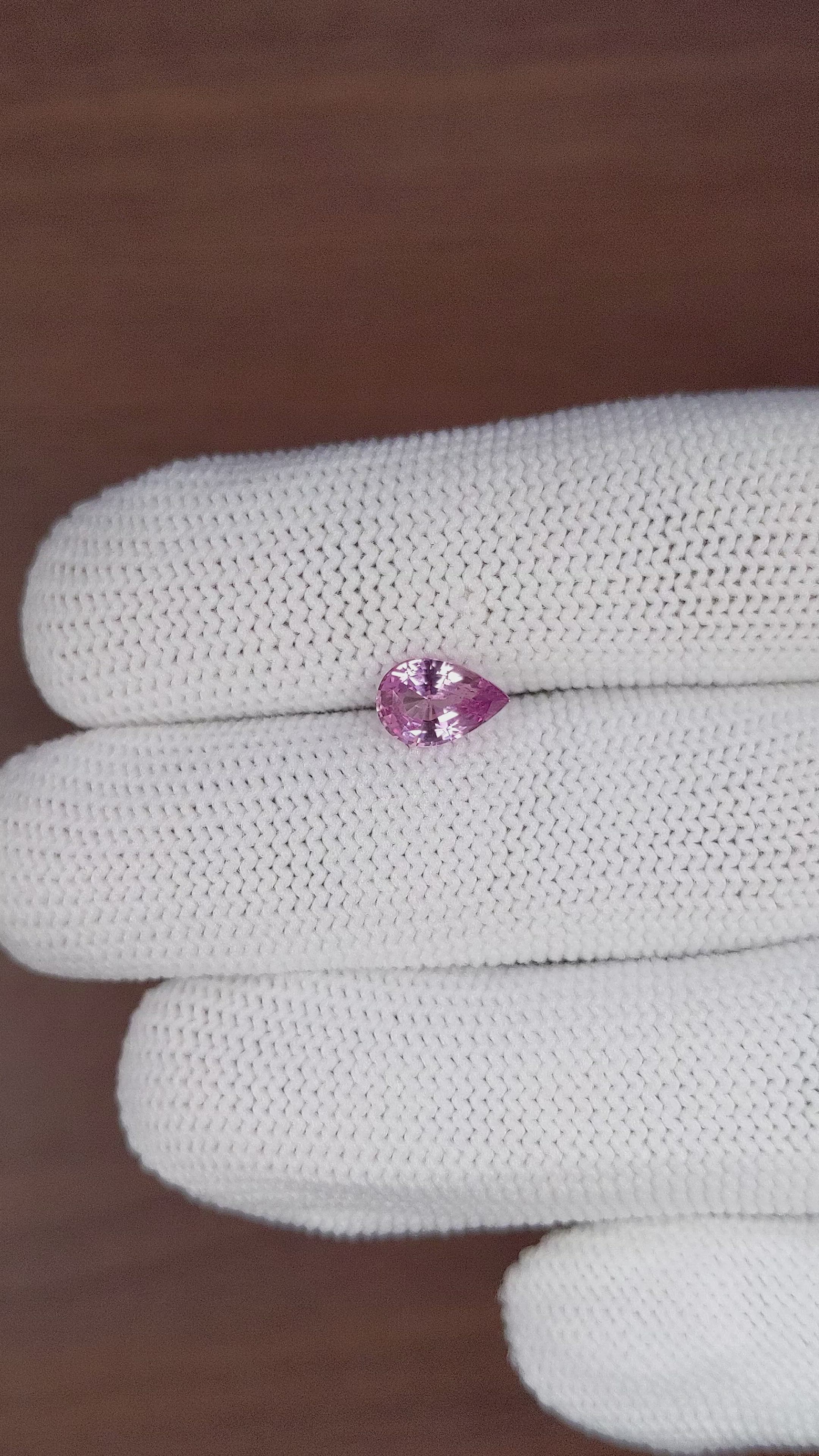 1.34 Ct. Purplish Pink Sapphire from Africa Size Video
