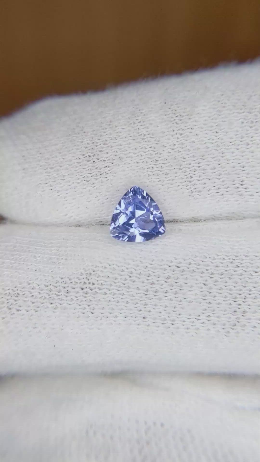 0.77 Ct. Blue Sapphire from Ceylon (Sri Lanka) Size Video