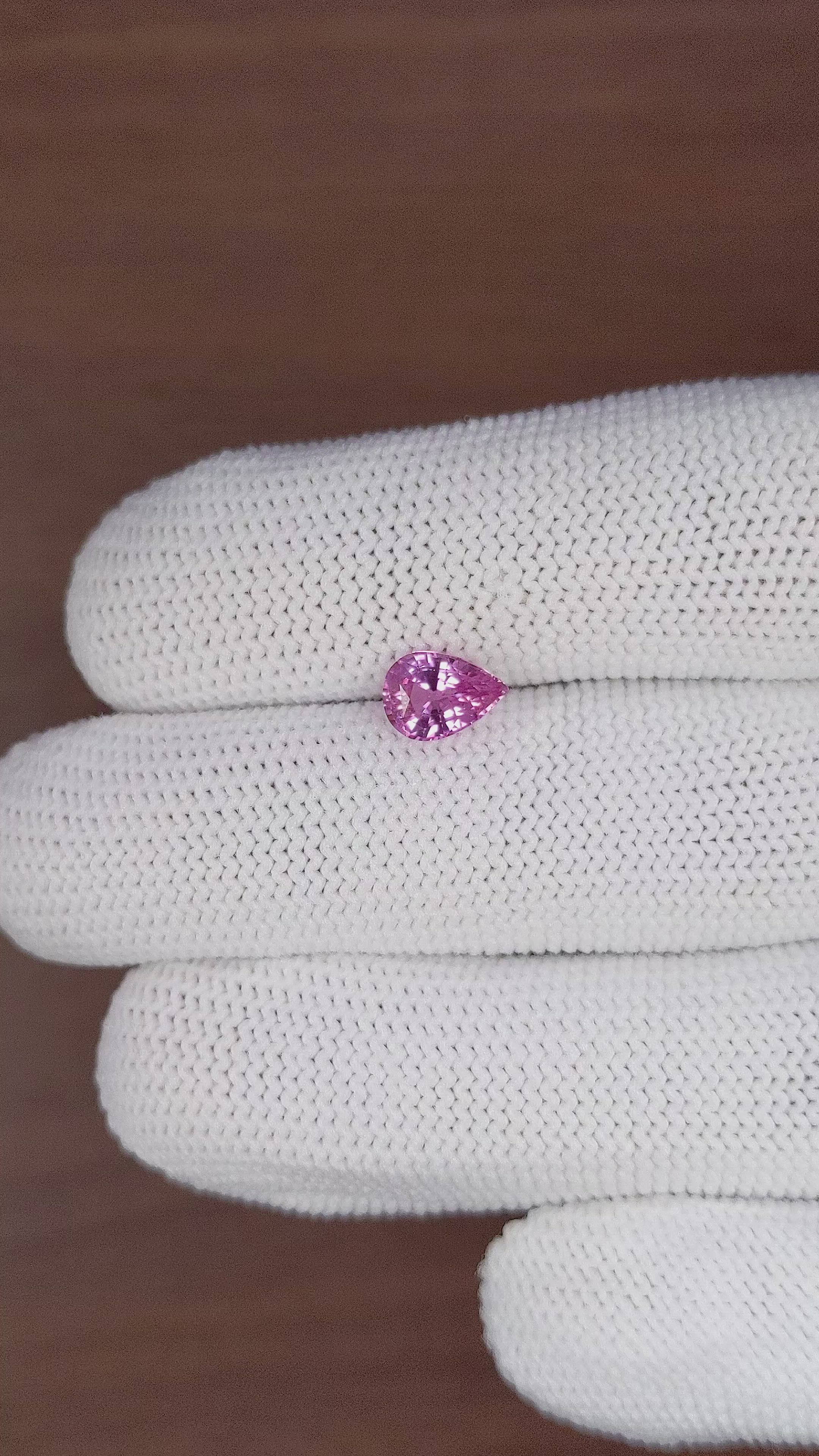 1.25 Ct. Pinkish Purple Sapphire from Africa Size Video