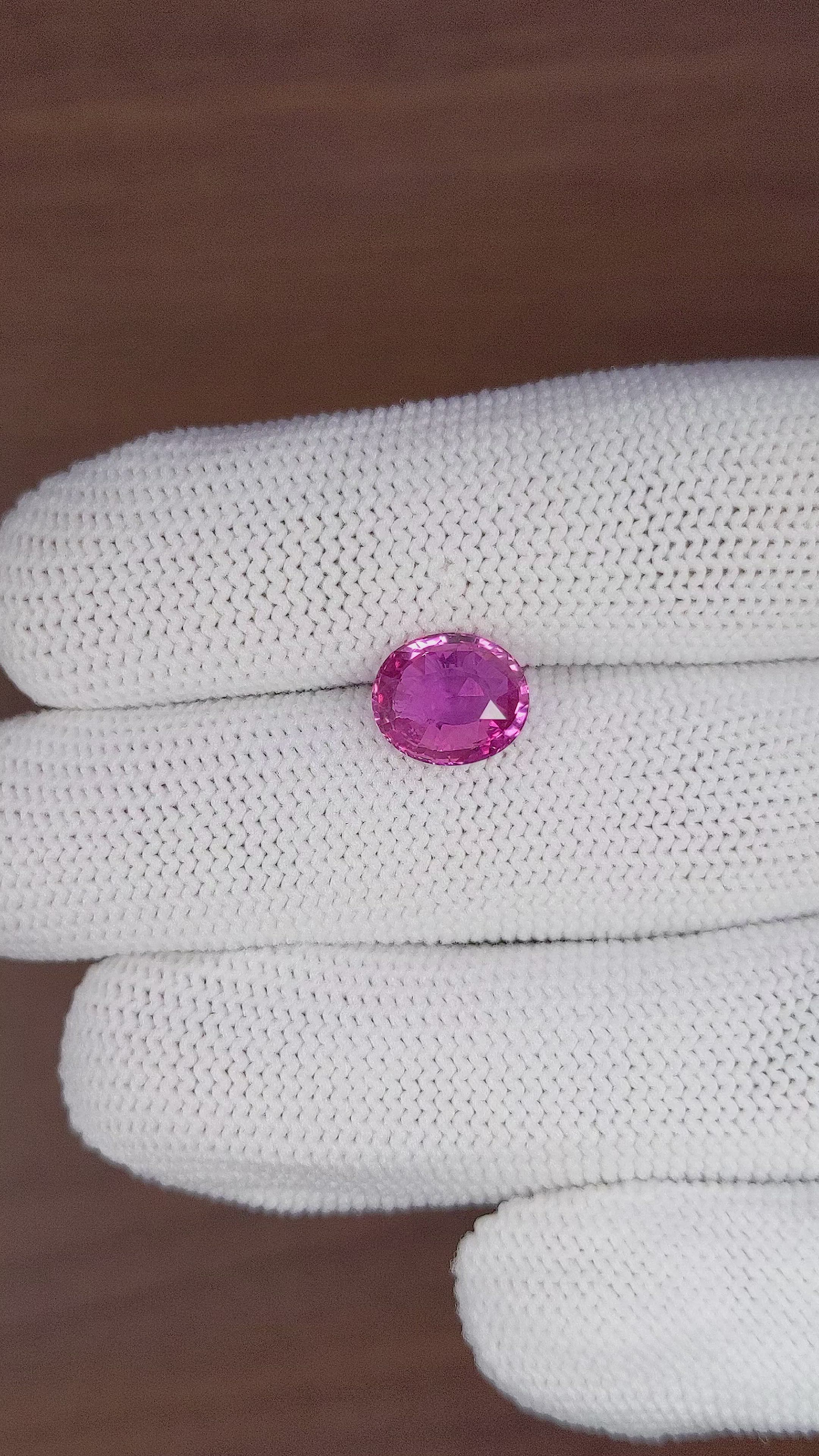 3.02 Ct. Pinkish Purple Sapphire from Africa Size Video