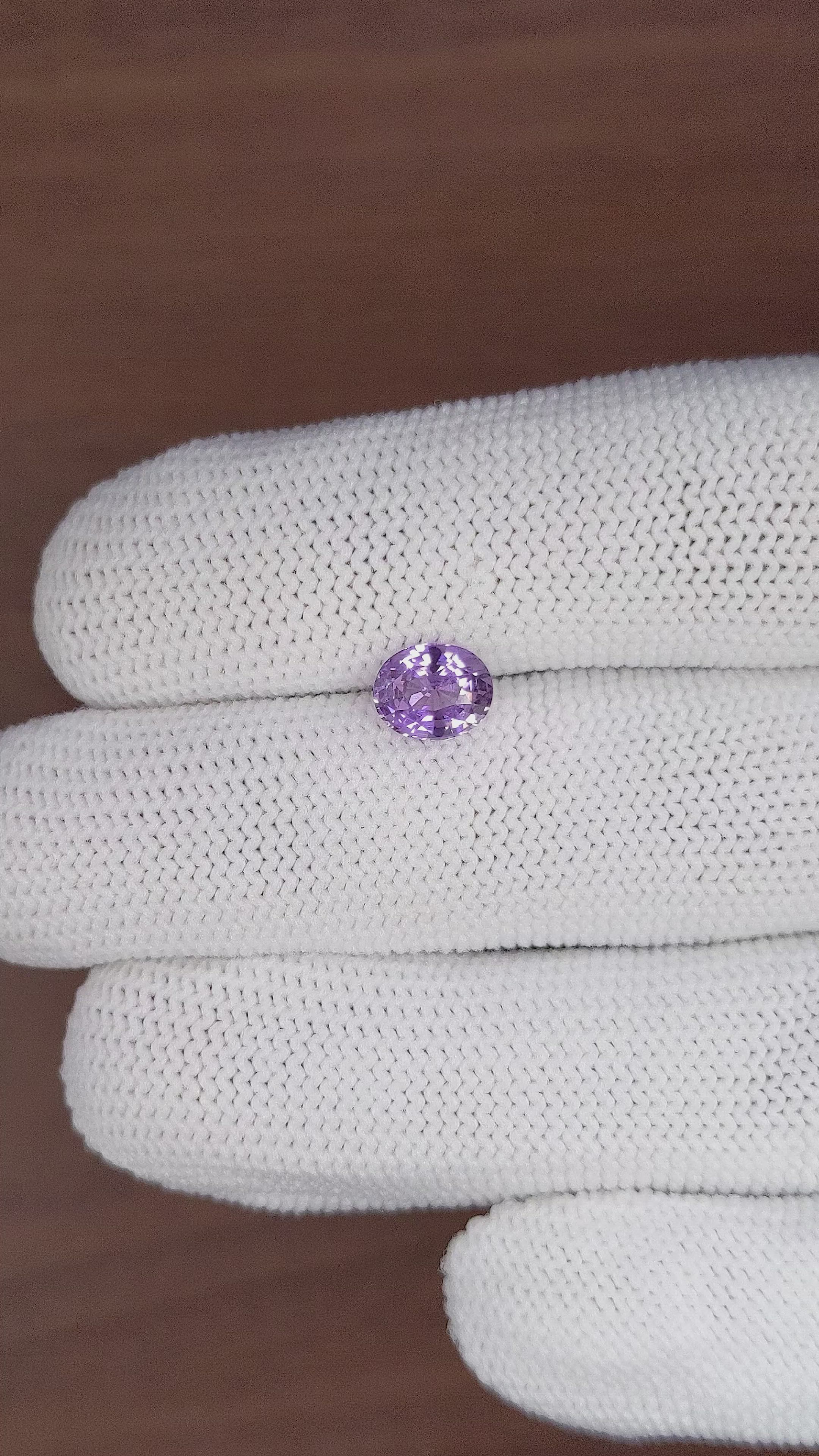 1.51 Ct. Violet Sapphire from Africa Size Video