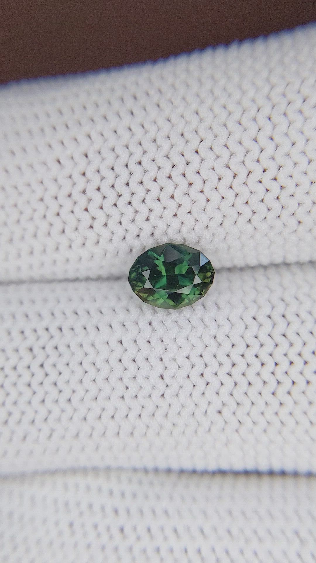 1.02 Ct. Bluish Green Sapphire from Australia Size Video