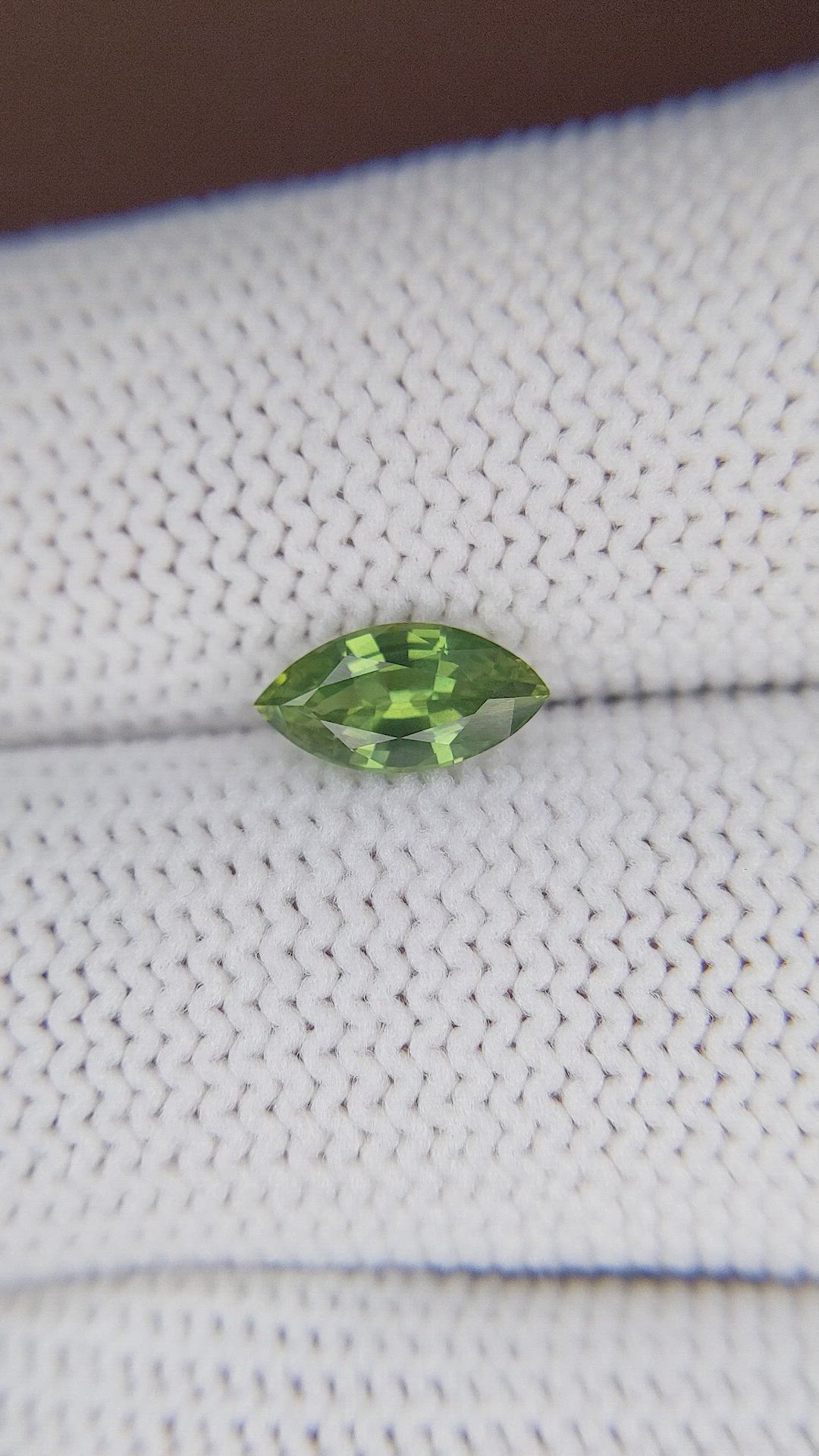 1.08 Ct. Green Sapphire from Madagascar Size Video