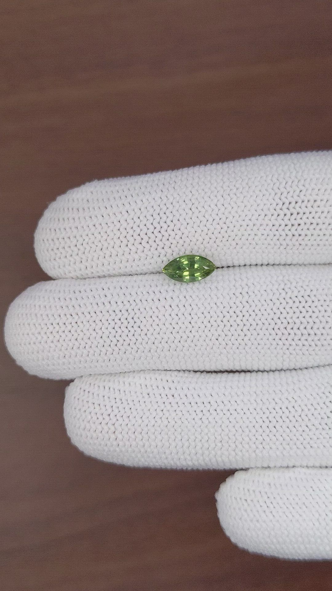 1.08 Ct. Green Sapphire from Madagascar Size Video