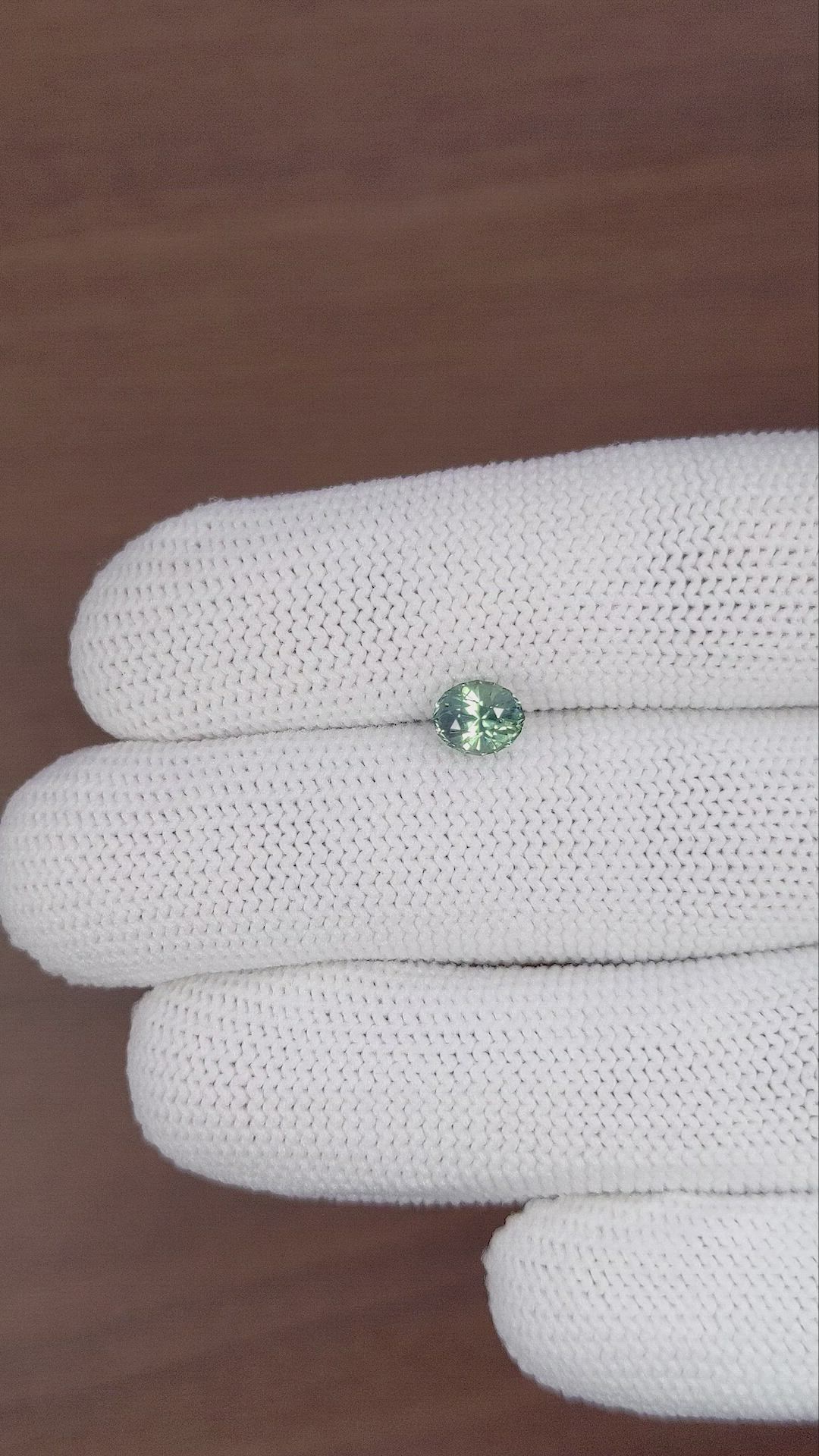 1.19 Ct. Bluish Green Sapphire from Montana Size Video