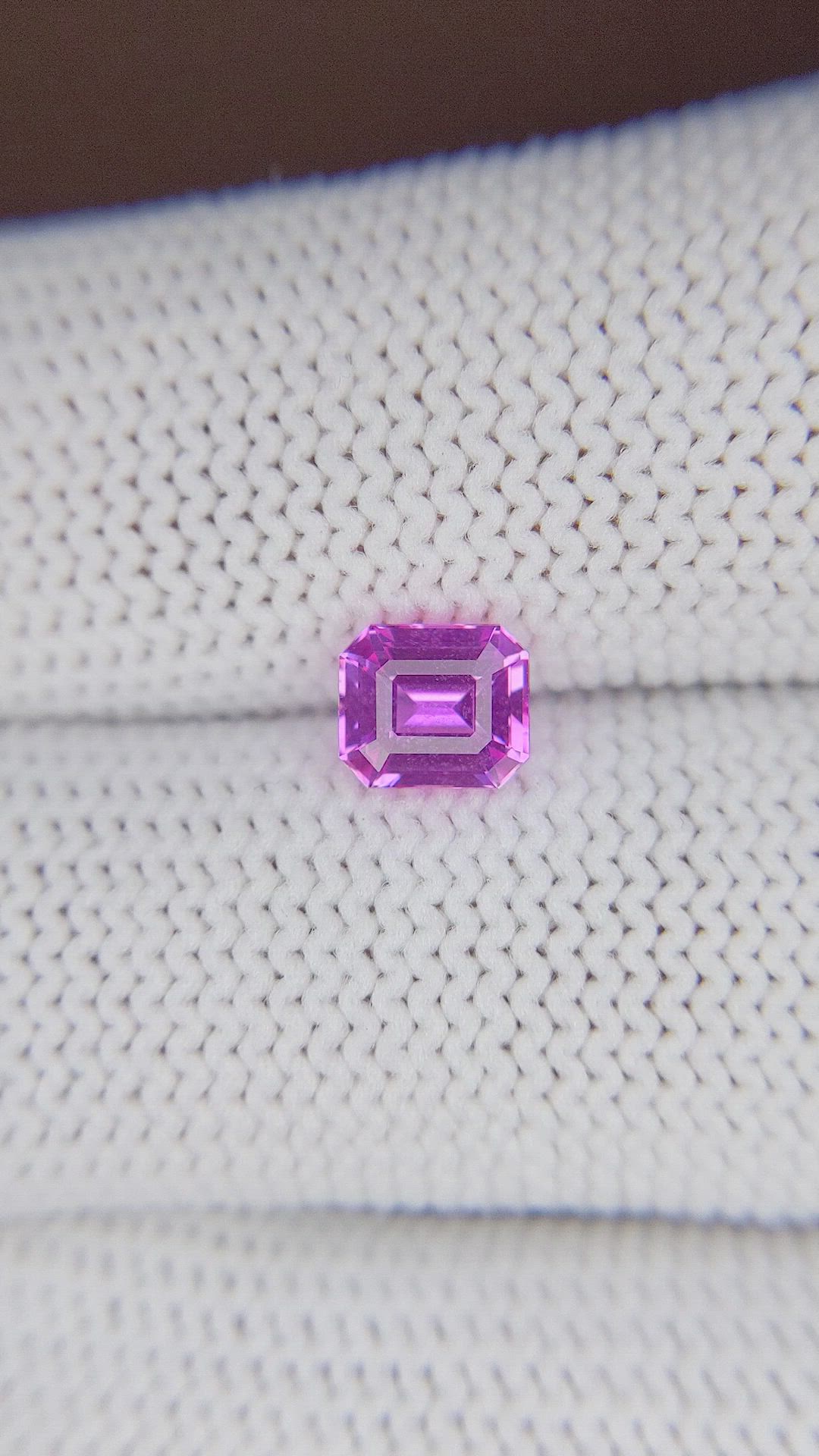 1.11 Ct. Purplish Pink Sapphire from Madagascar Size Video
