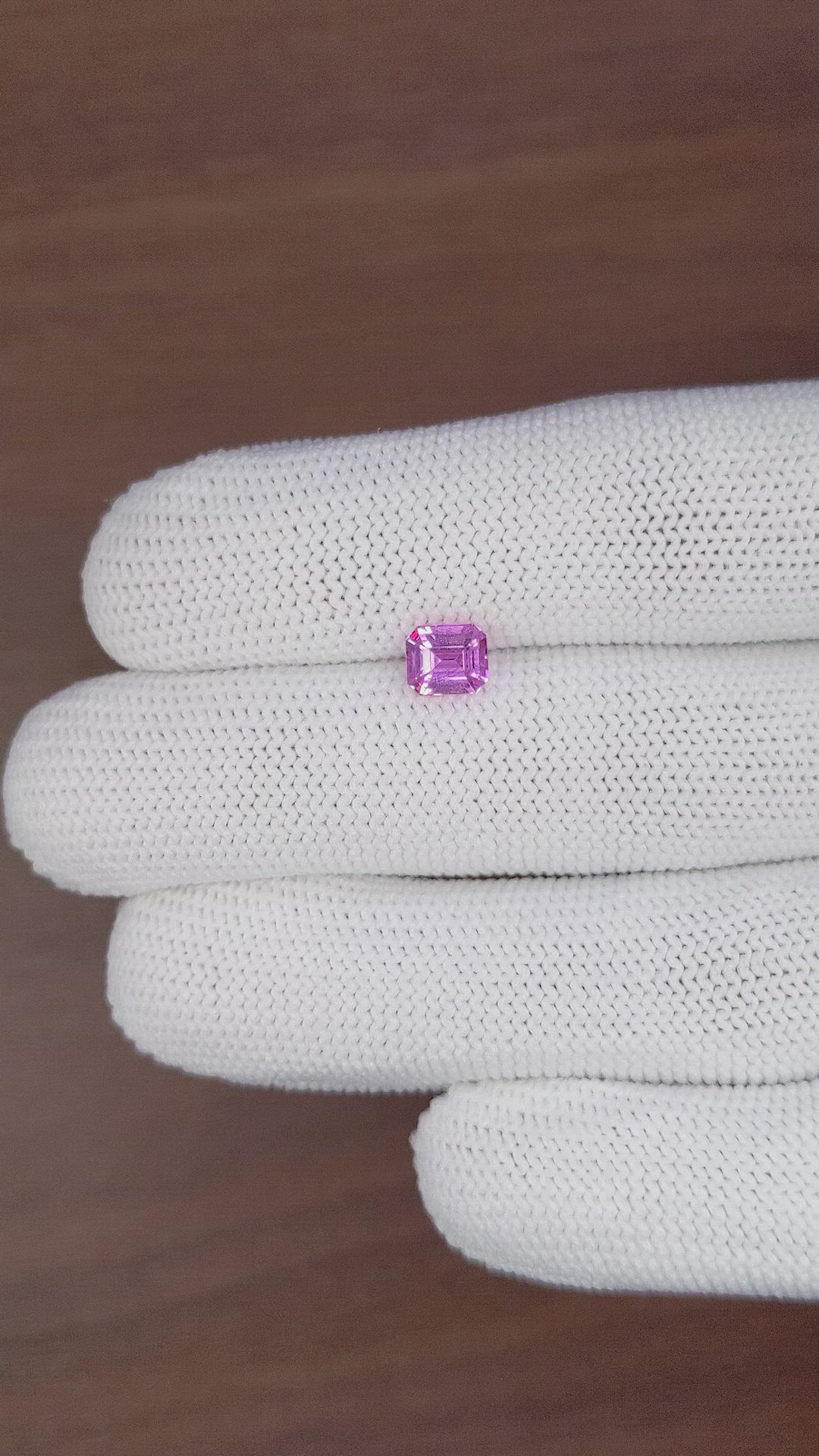 1.11 Ct. Purplish Pink Sapphire from Madagascar Size Video