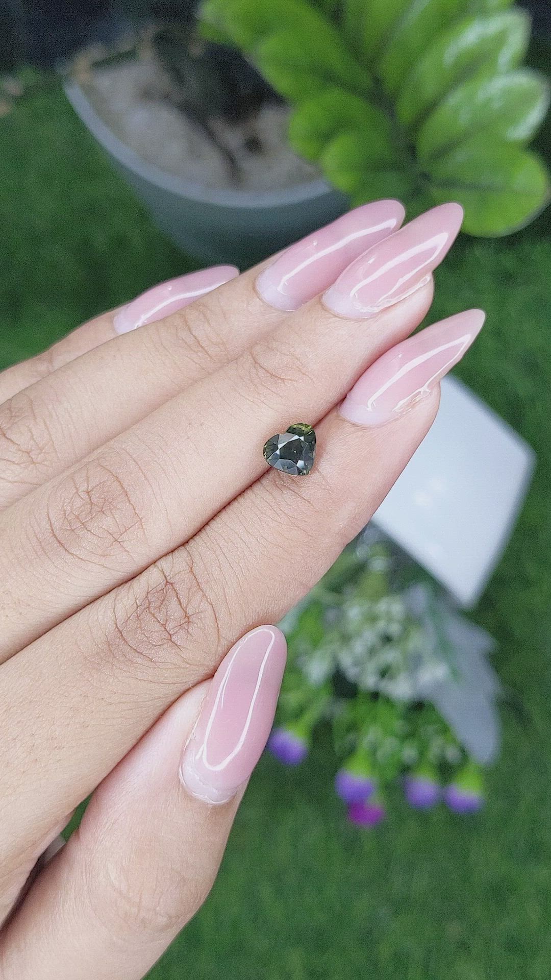 1.48 Ct. Green Sapphire from Australia Size Video