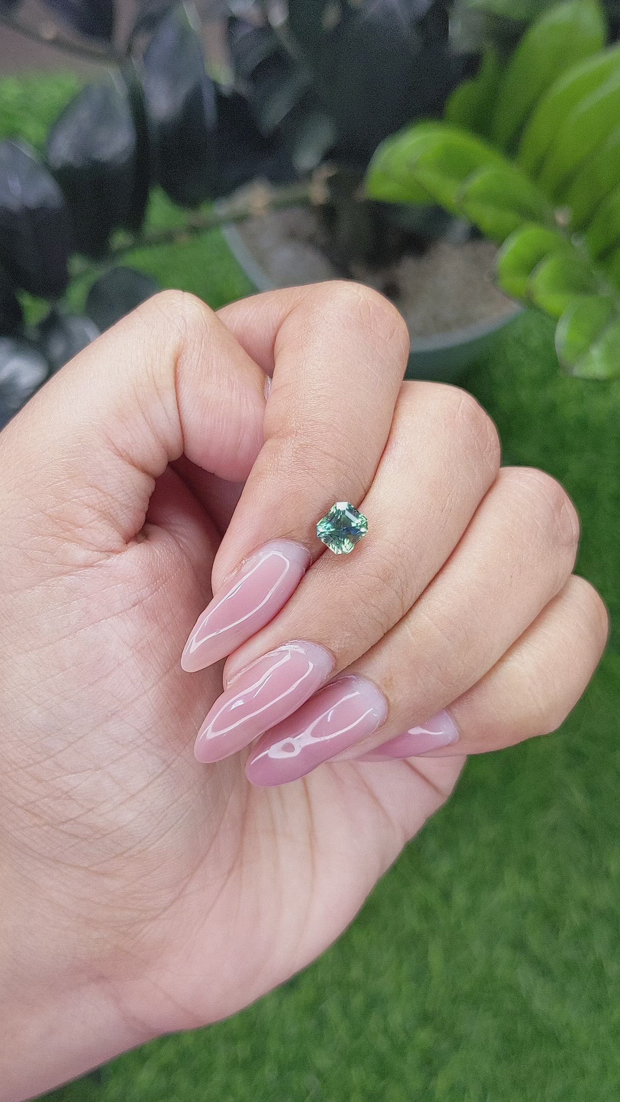 1.14 Ct. Bi Color Sapphire from Madagascar Size Video