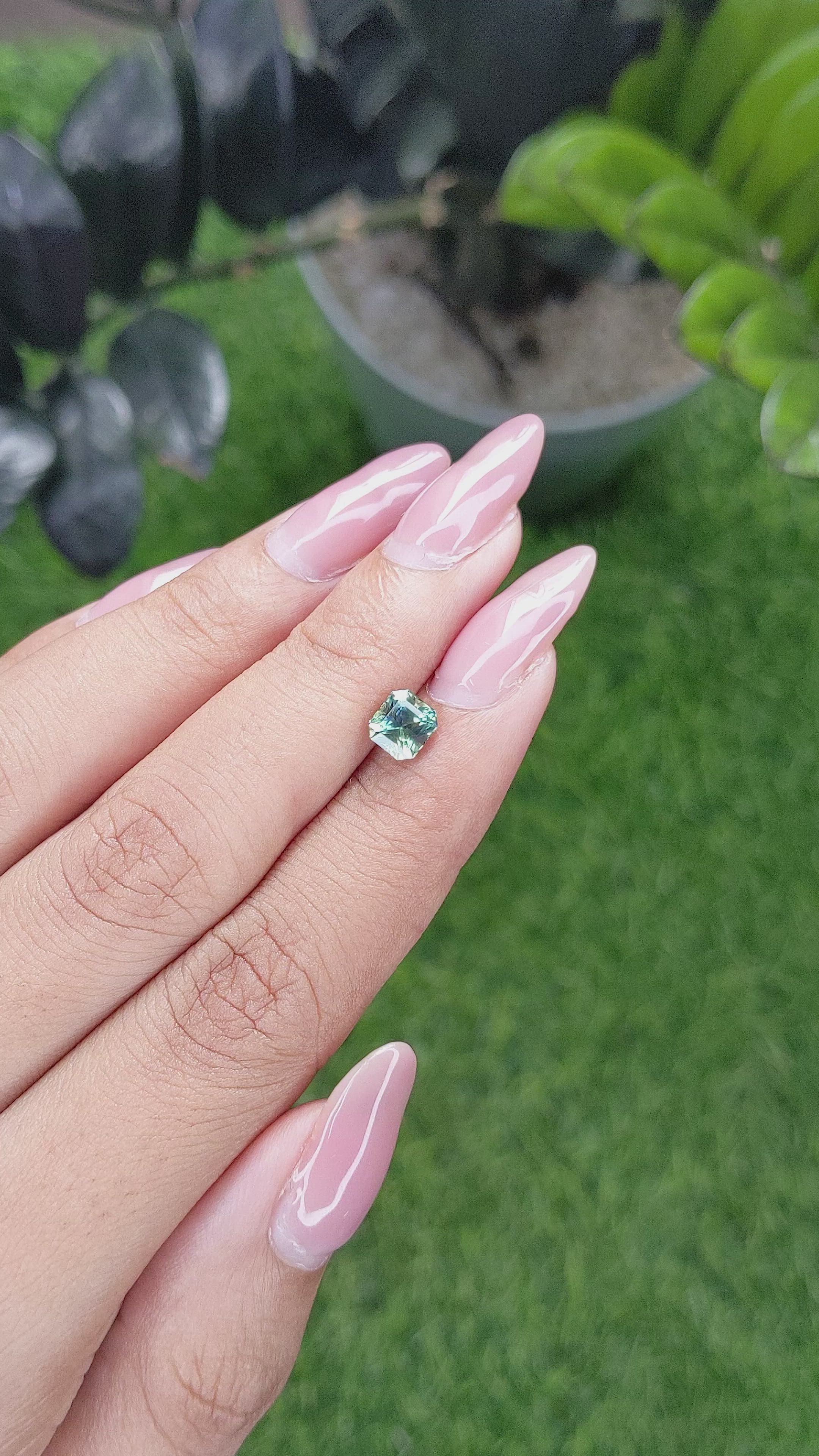 1.14 Ct. Bi Color Sapphire from Madagascar Size Video