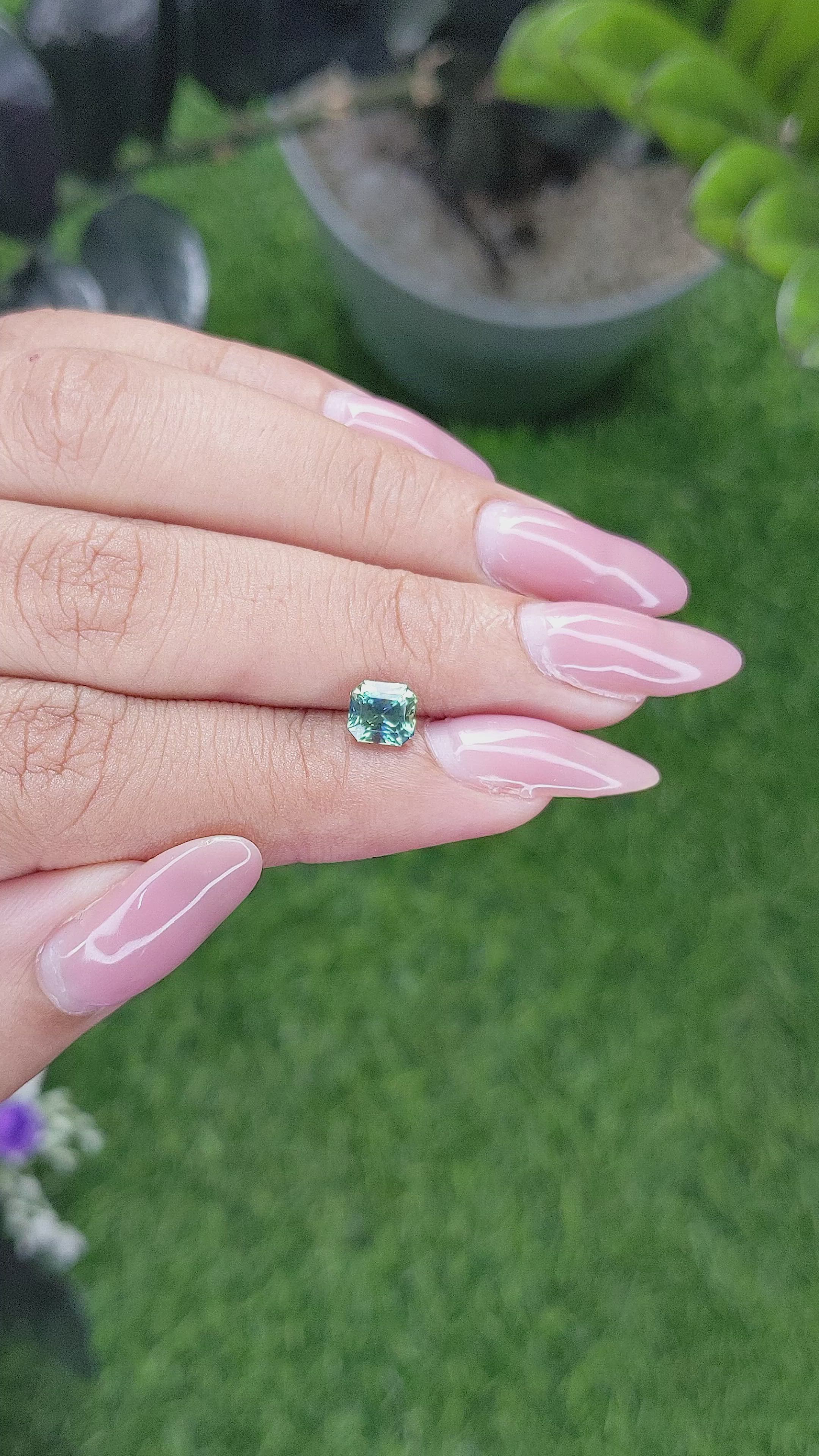 1.14 Ct. Bi Color Sapphire from Madagascar Size Video