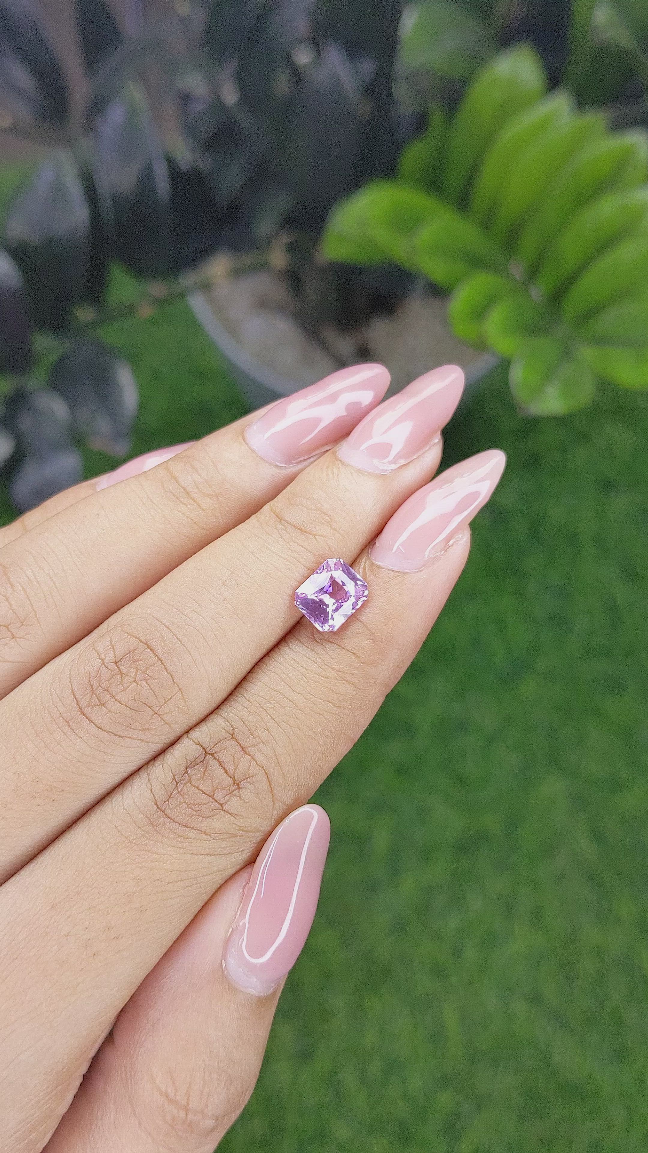 2.03 Ct. Pink Sapphire from Madagascar Size Video