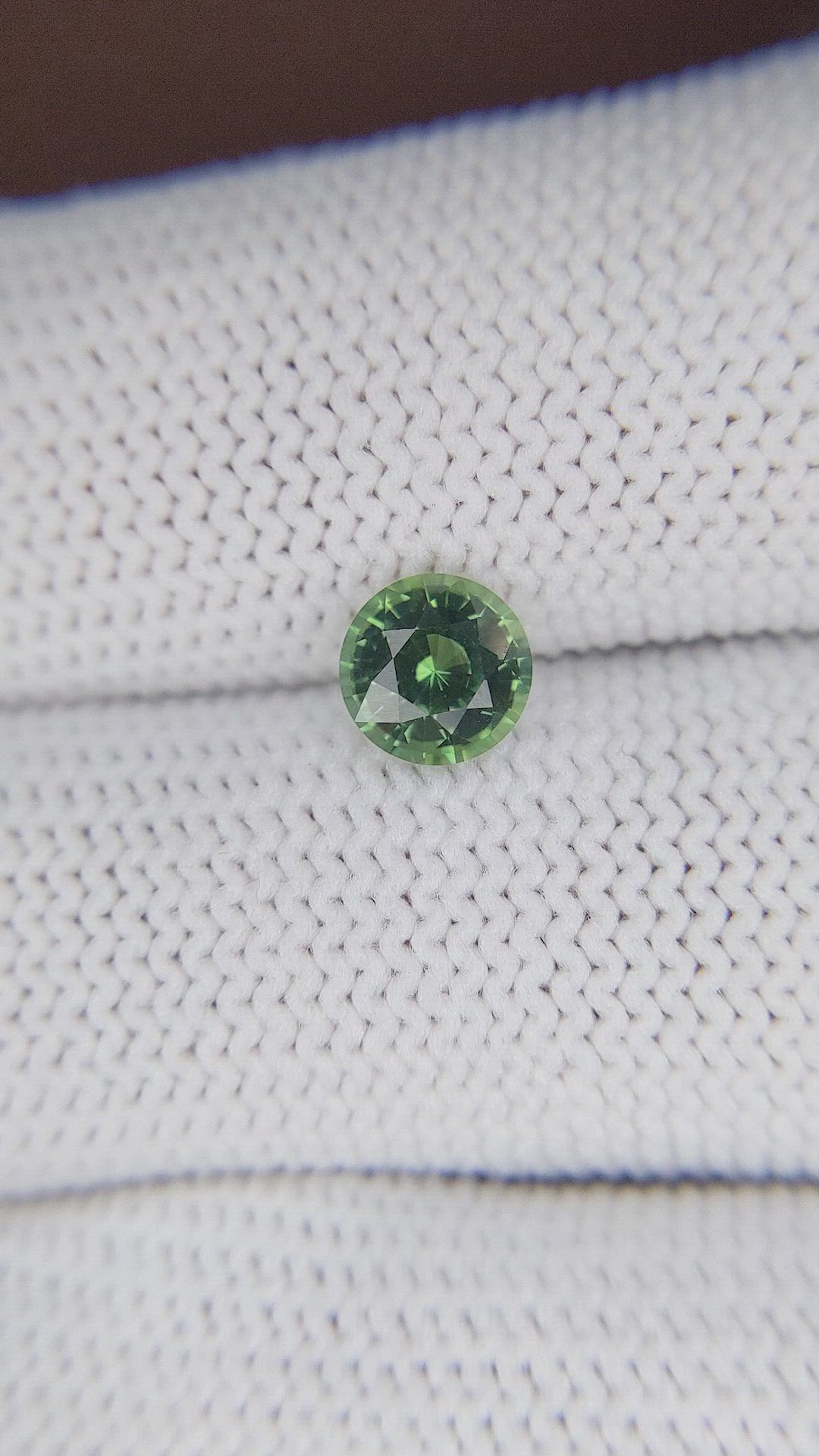 1.27 Ct. Green Sapphire from Tanzania Size Video