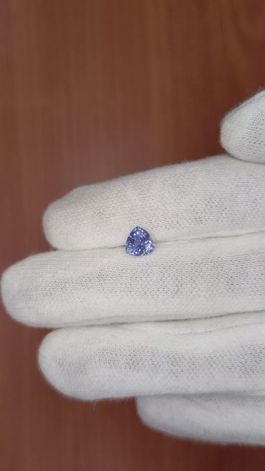 0.81 Ct. Blue Sapphire from Ceylon (Sri Lanka) Size Video